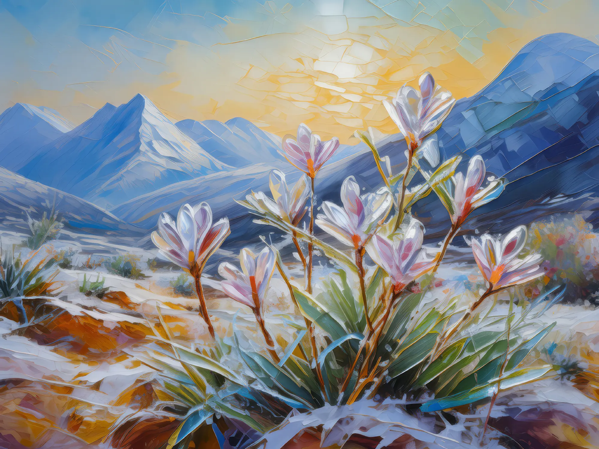 Painting: Alpine Desert Frosty Morn