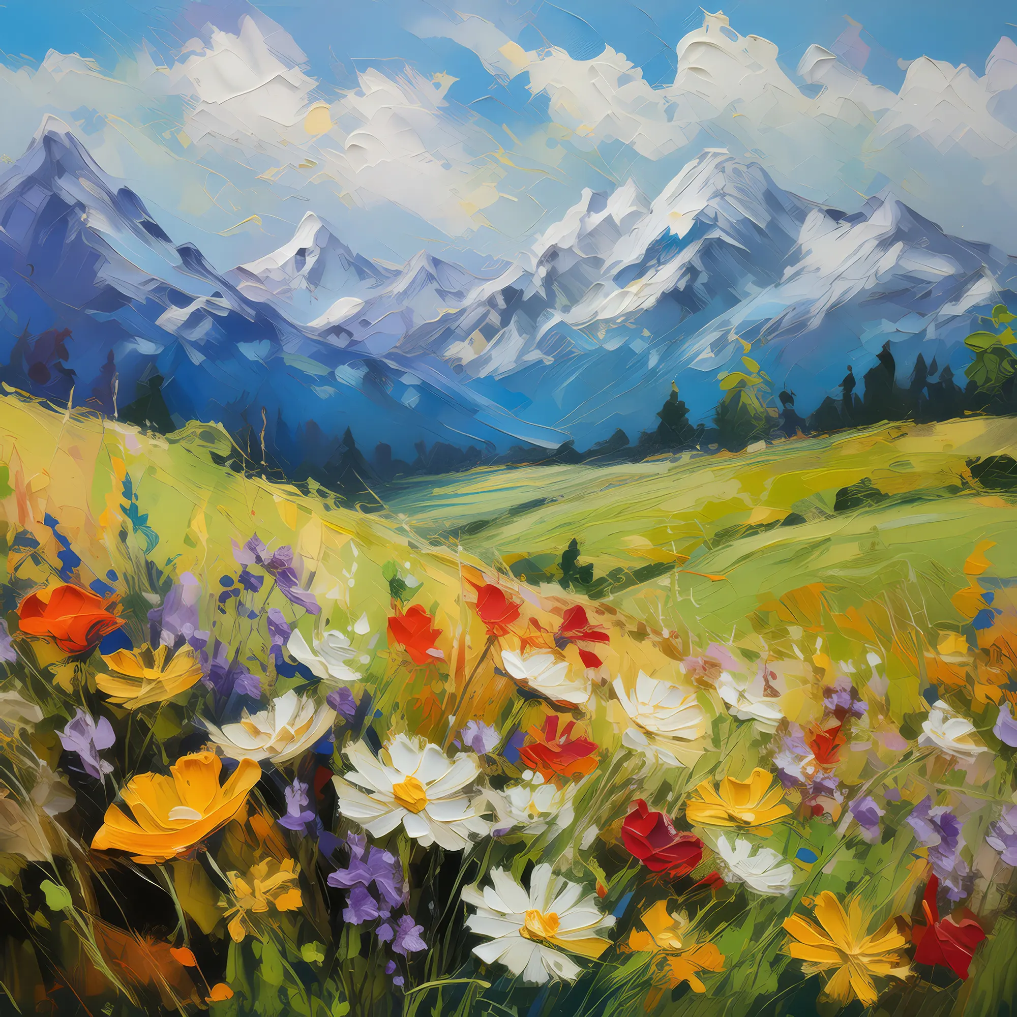 Painting: Alpine Meadows