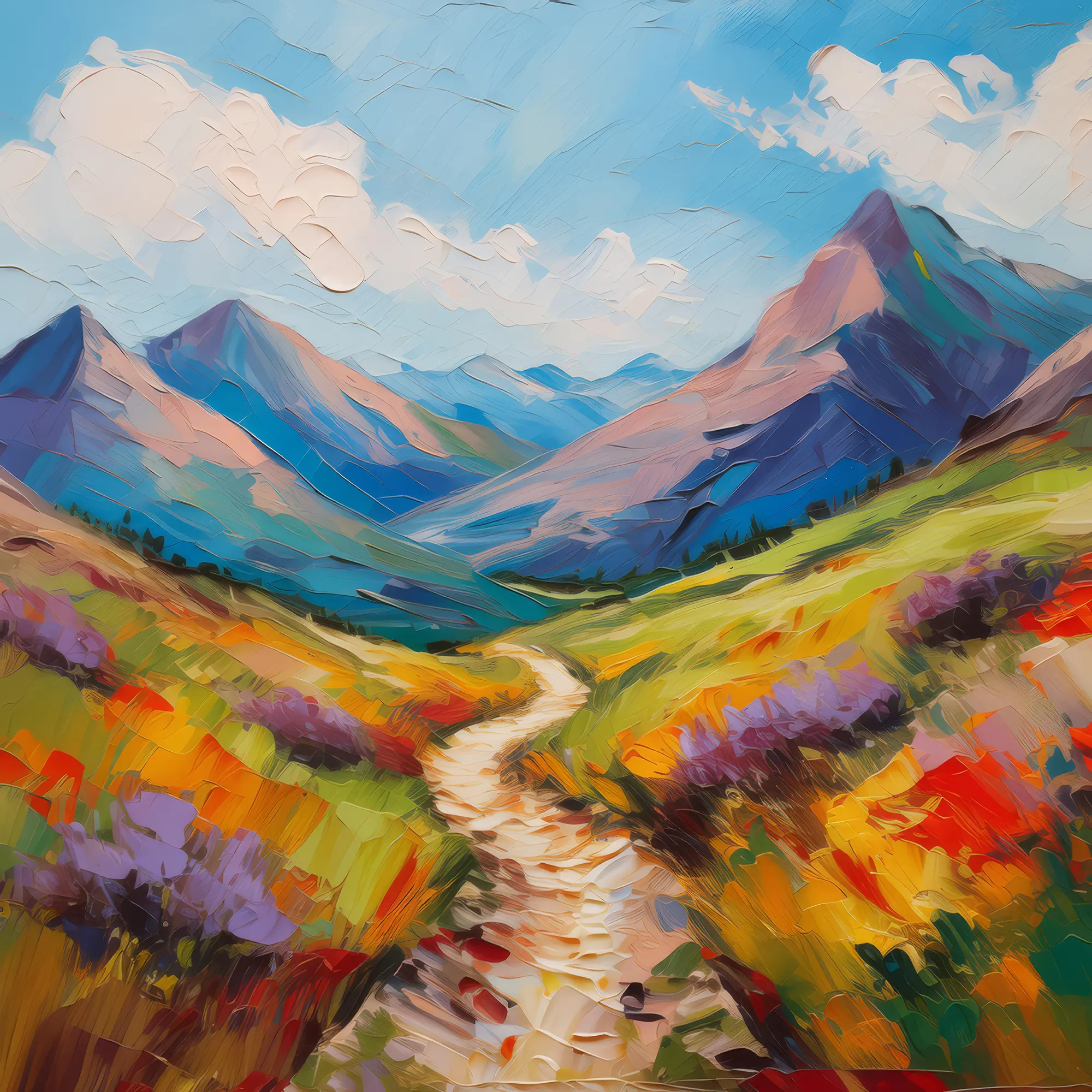 Painting: Alpine Tundra Trail