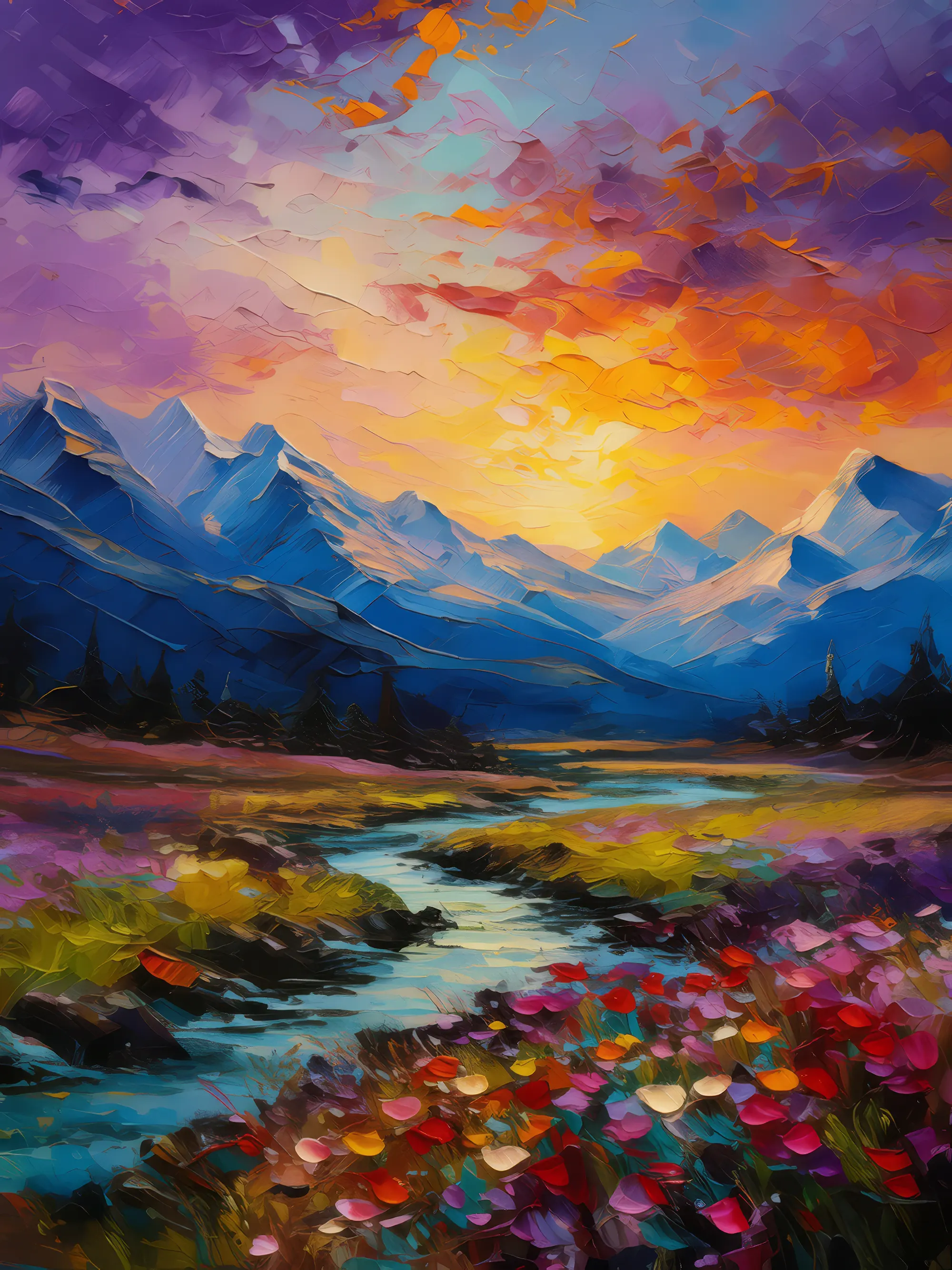 Painting: Alpine Tundra Twilight