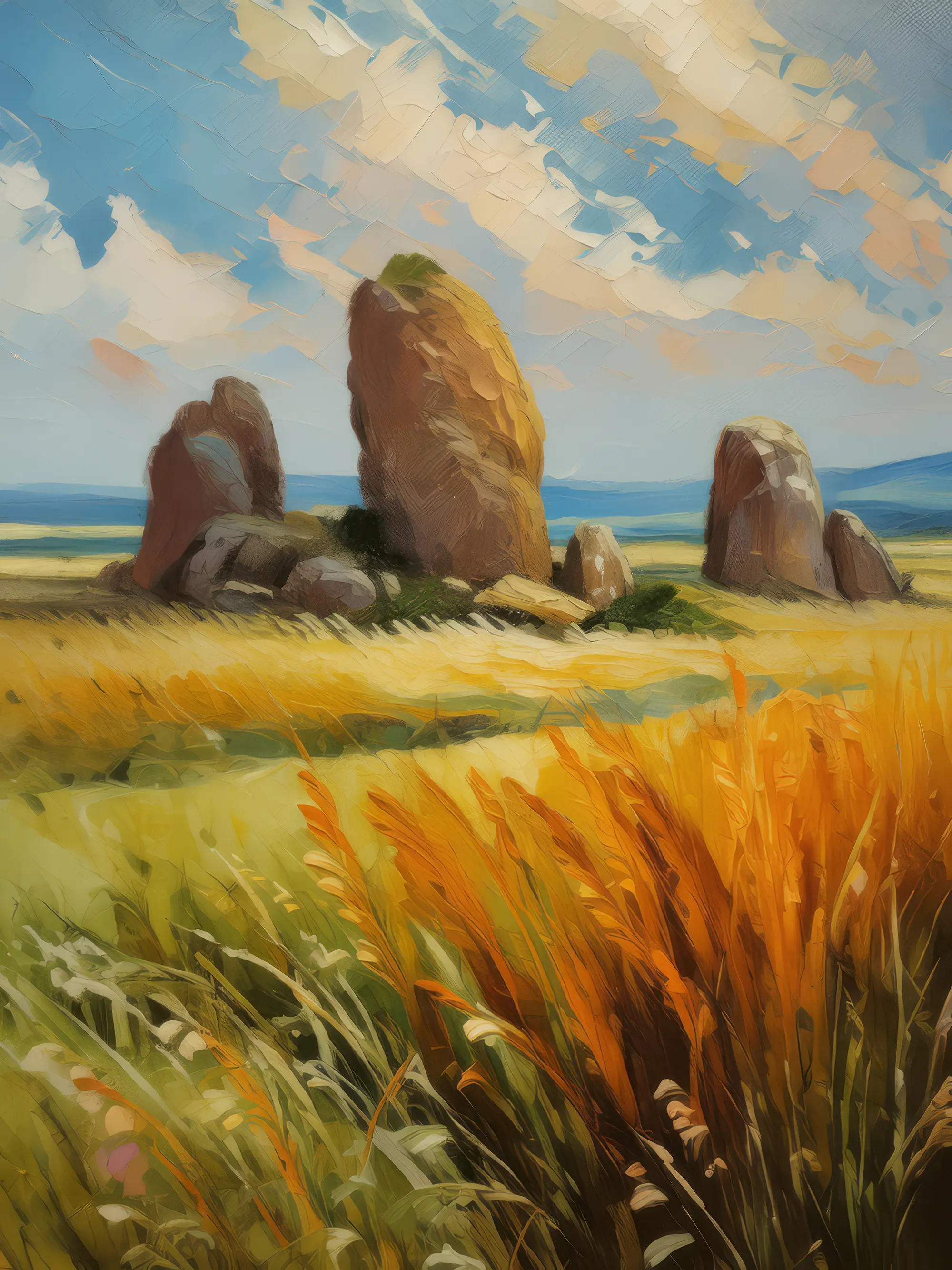 Painting: Ancient Grassland Plains