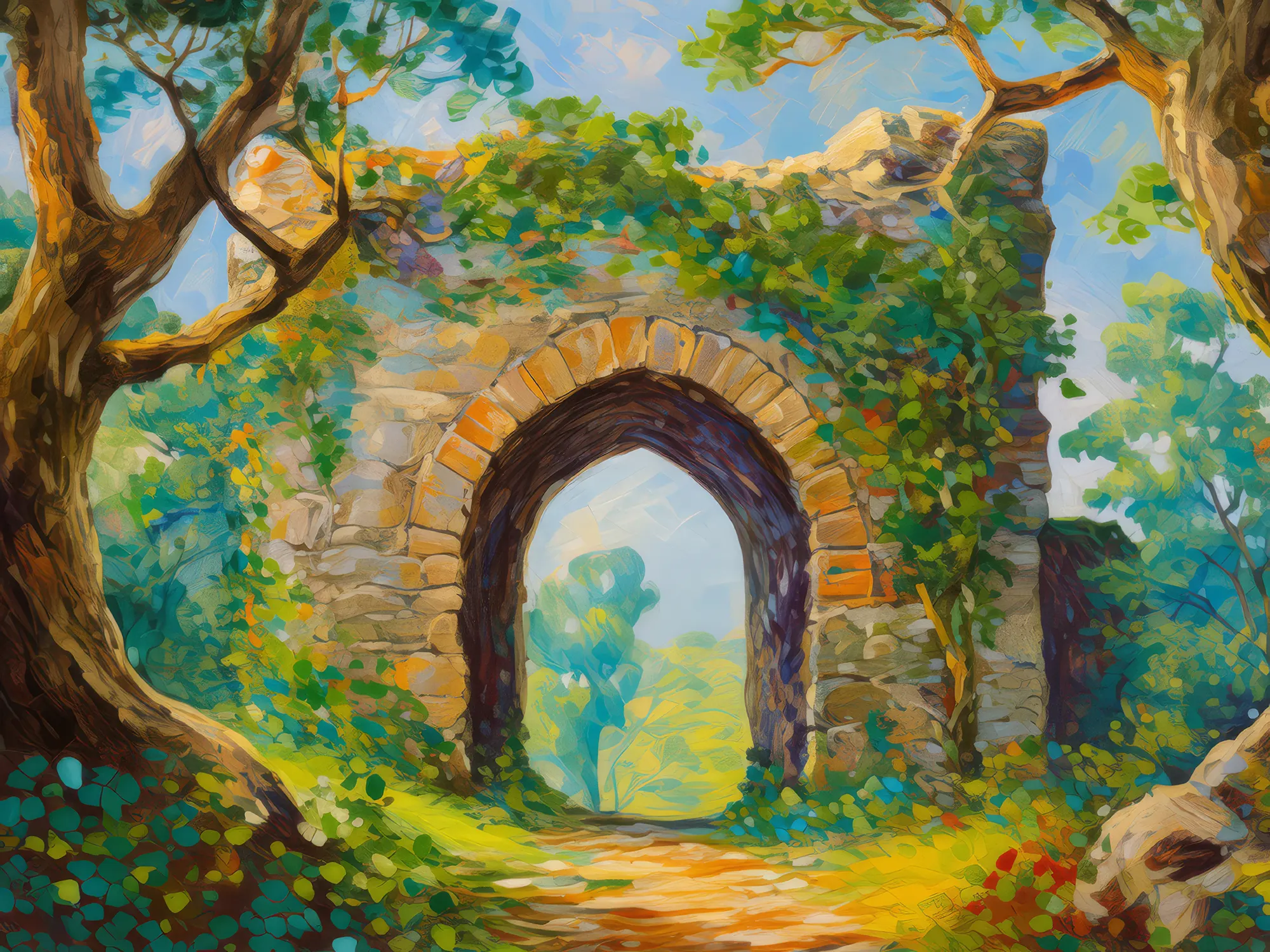 Painting: Archway to the Past