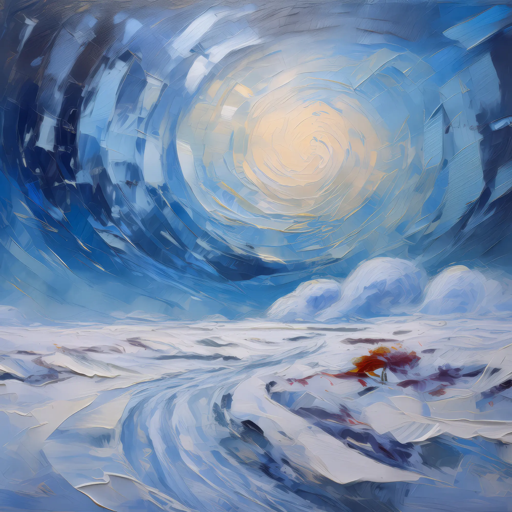 Painting: Arctic Desert Snowstorm