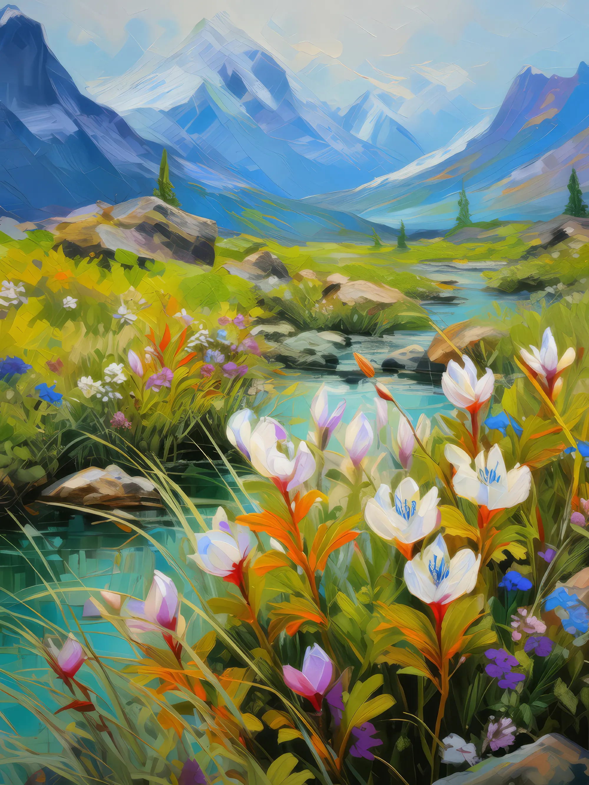 Painting: Arctic Flora and Fauna