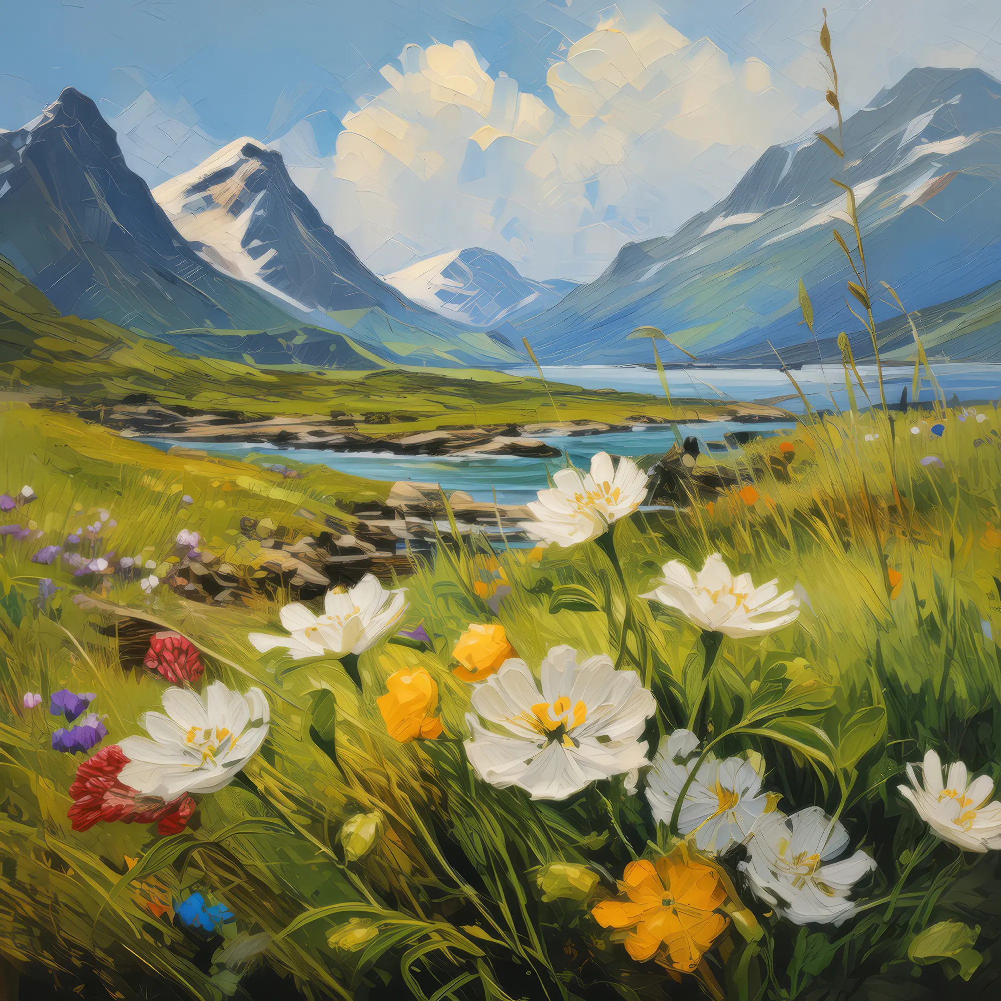 Painting: Arctic Flora in Bloom