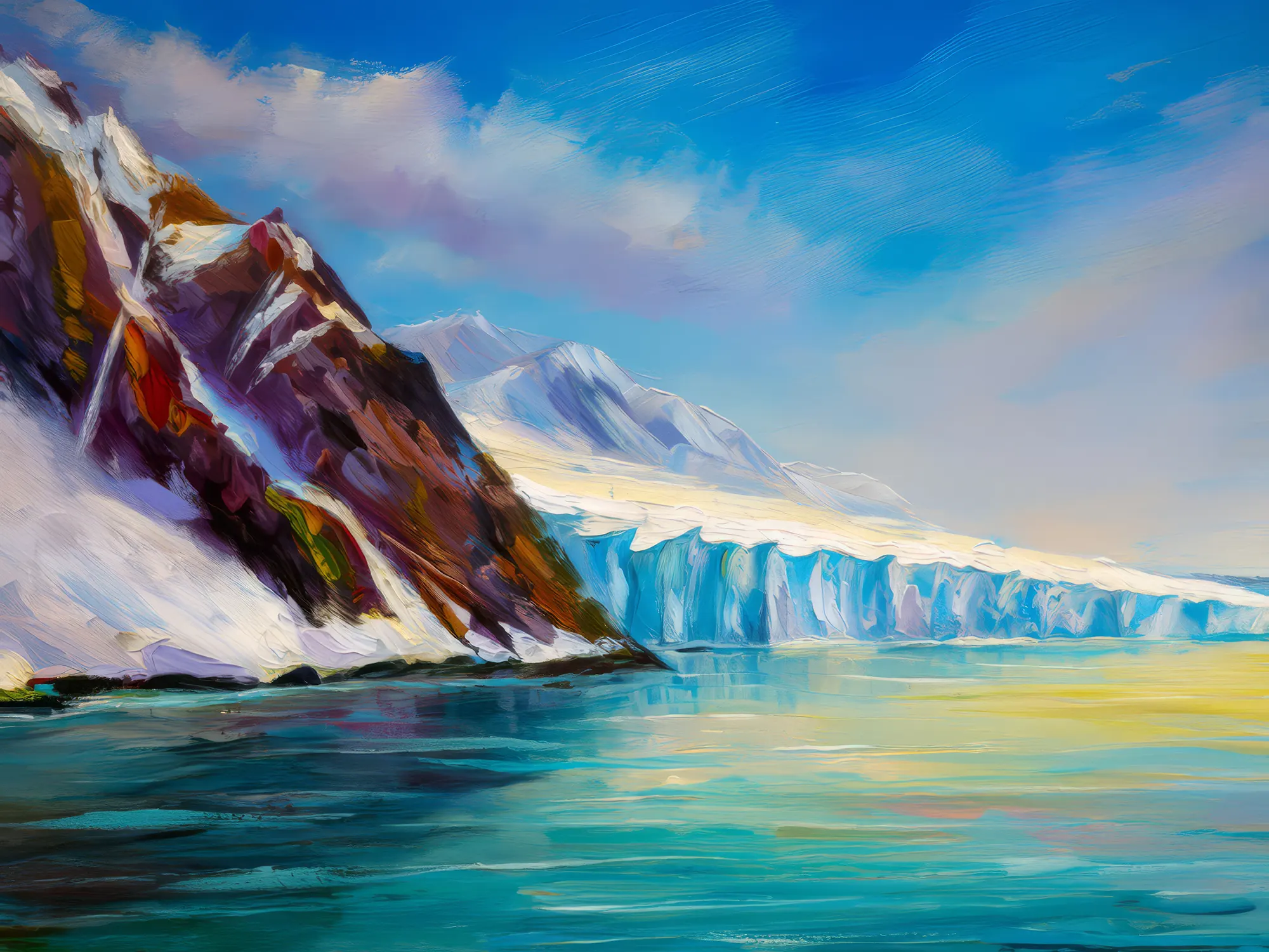 Painting: Arctic Glacier Edge