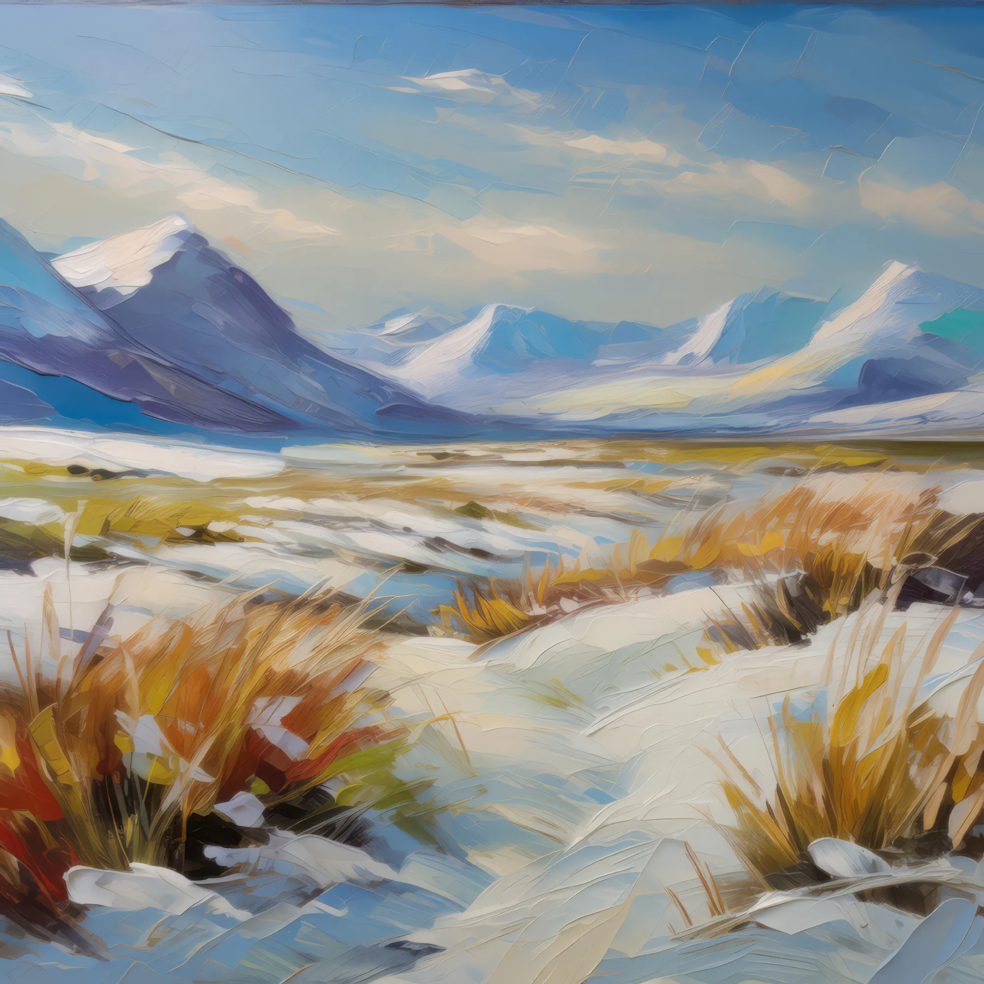 Painting: Arctic Grassland Panorama