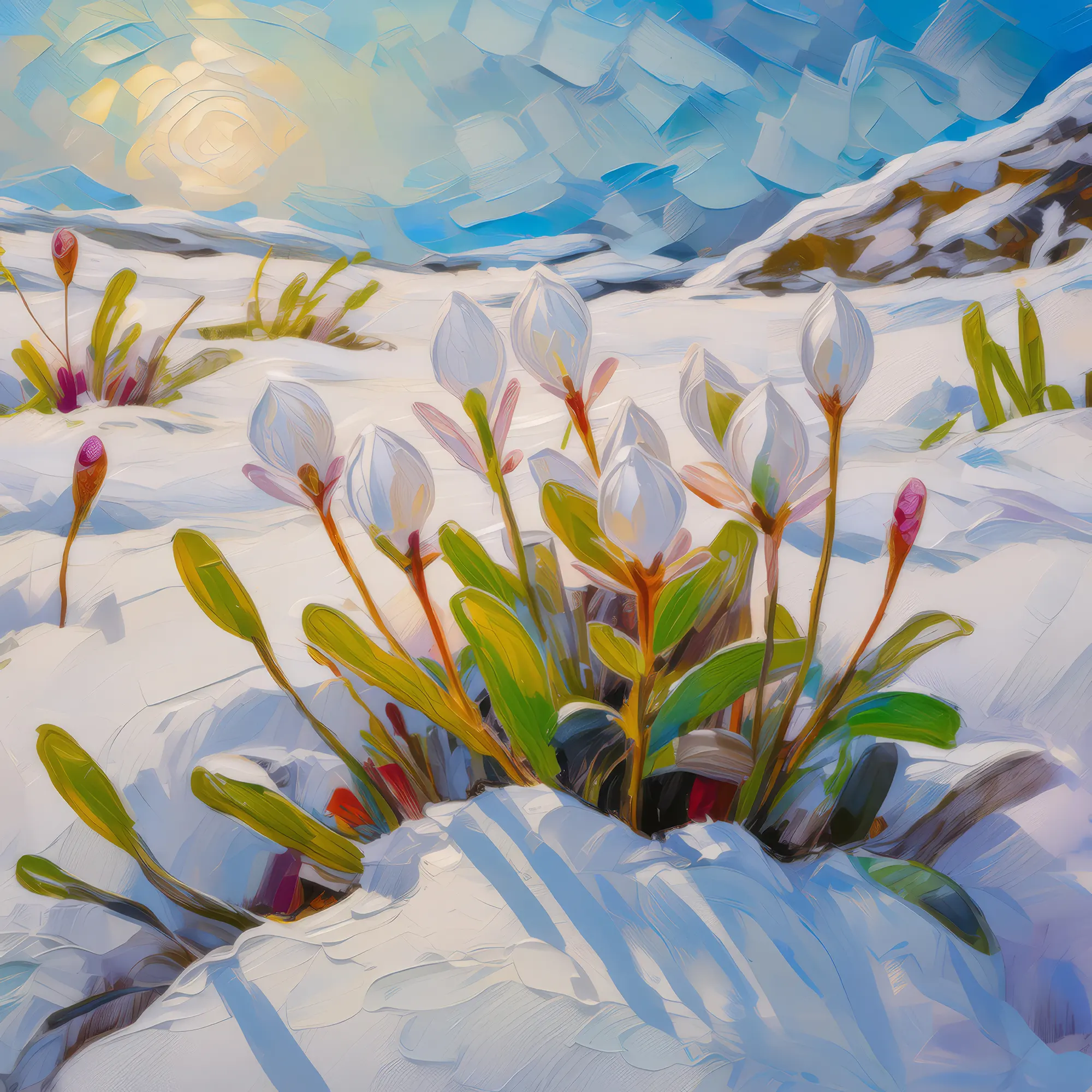 Painting: Arctic Grassland Spring