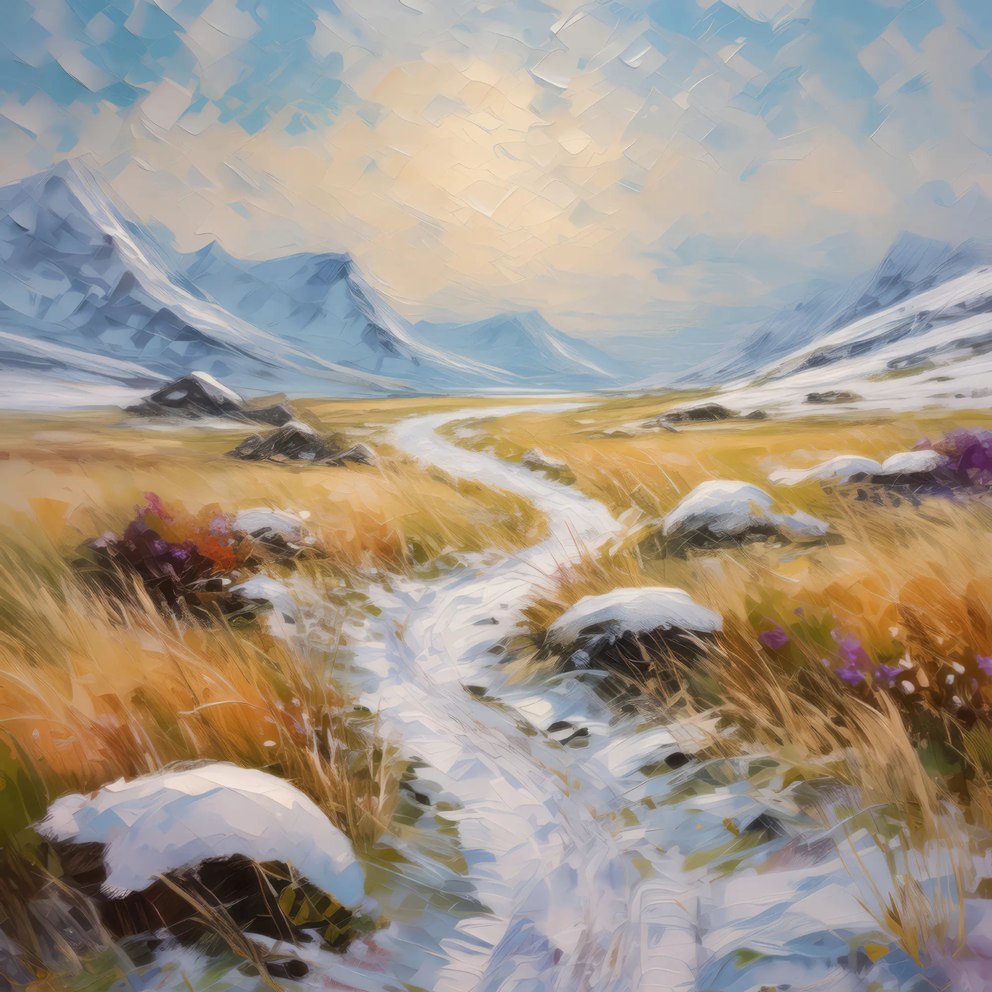 Painting: Arctic Grassland Trail