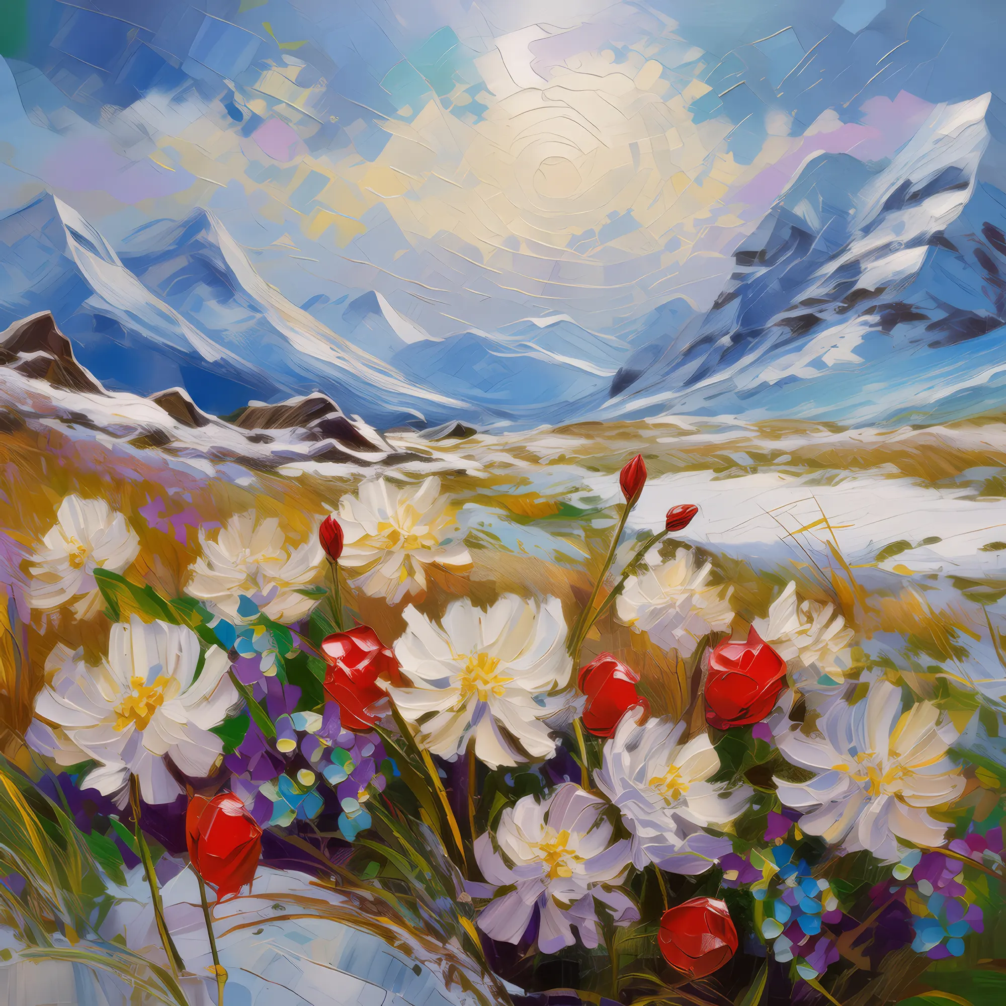 Painting: Arctic Grassland in Bloom