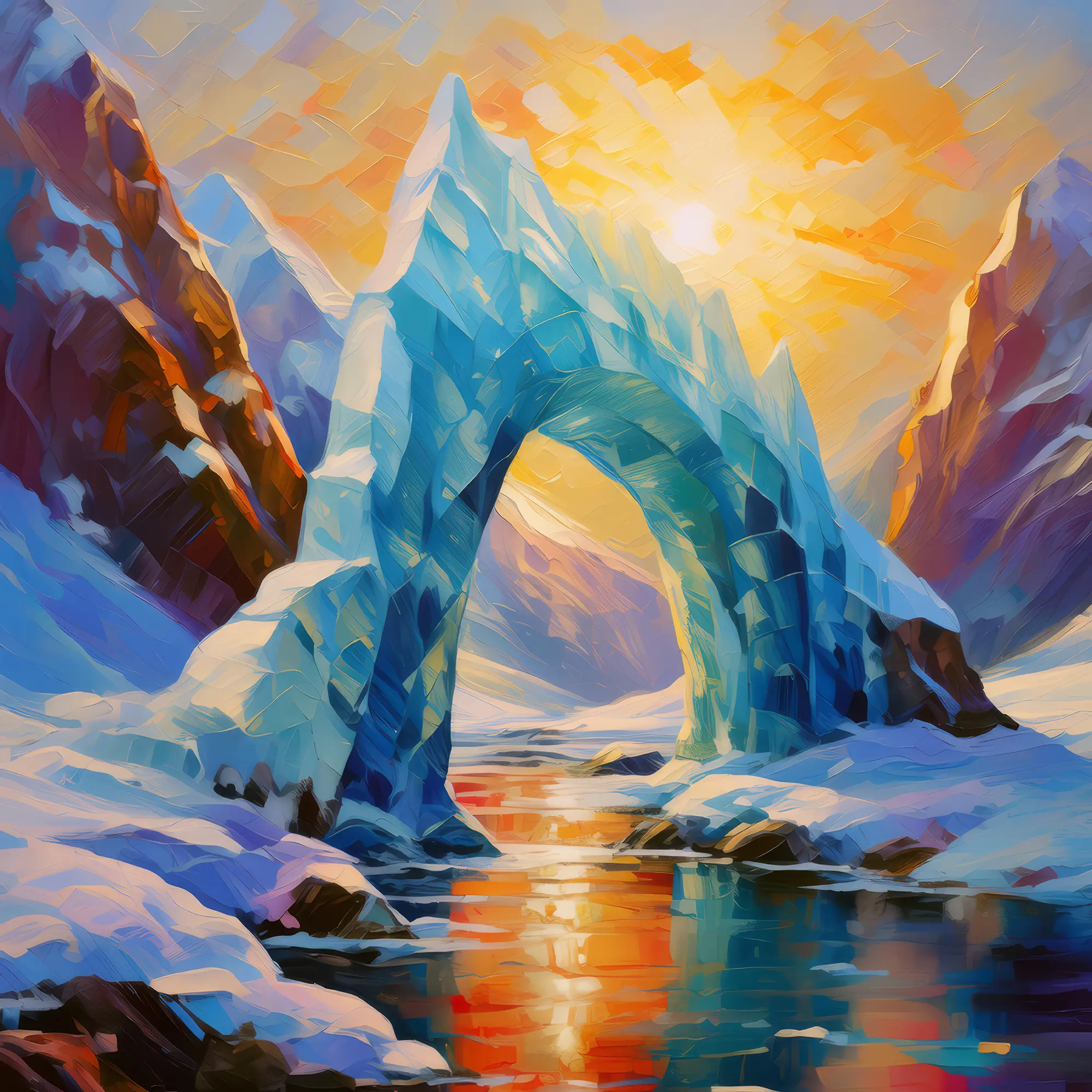 Painting: Arctic Ice Arch