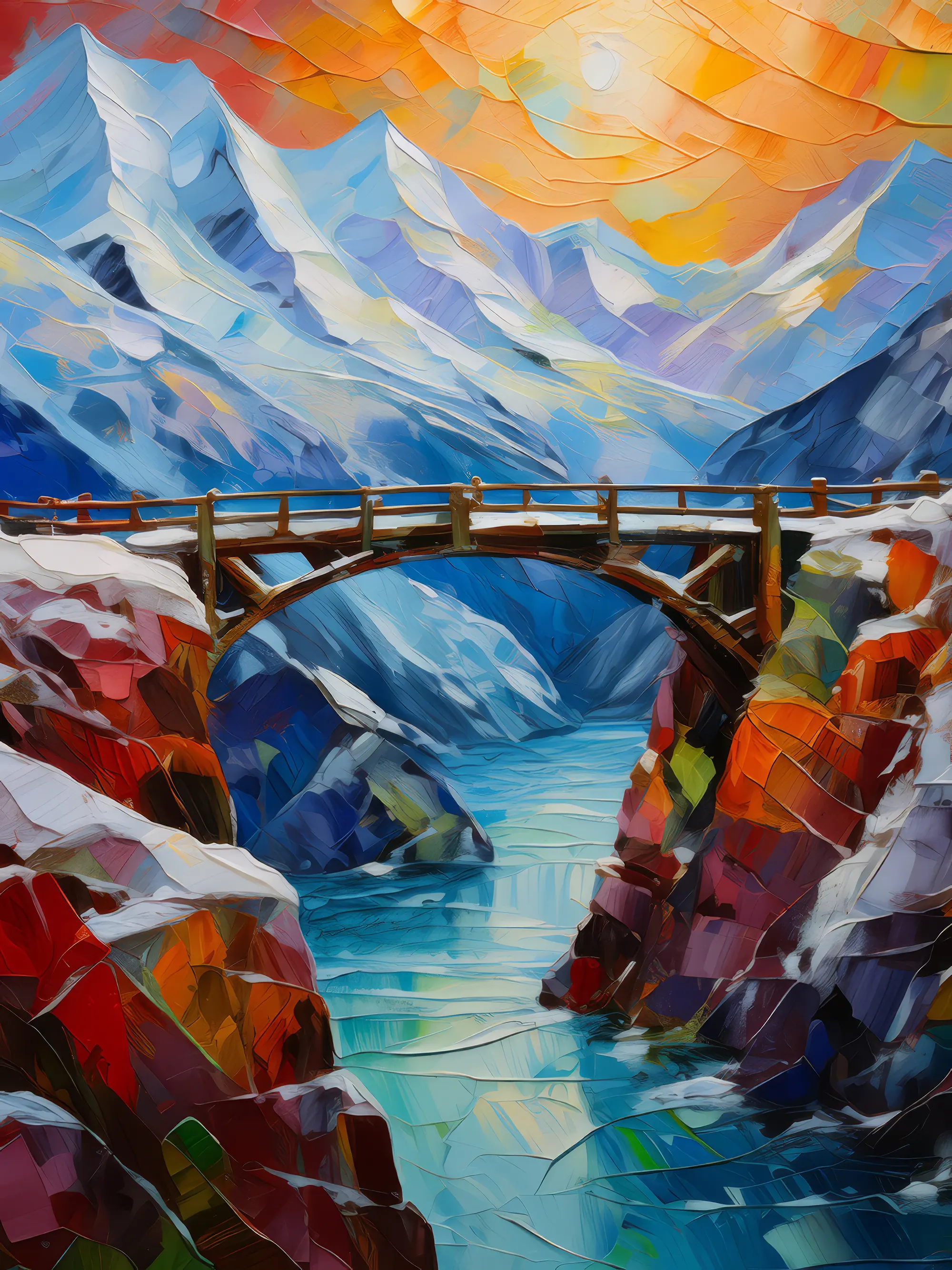 Painting: Arctic Ice Bridge
