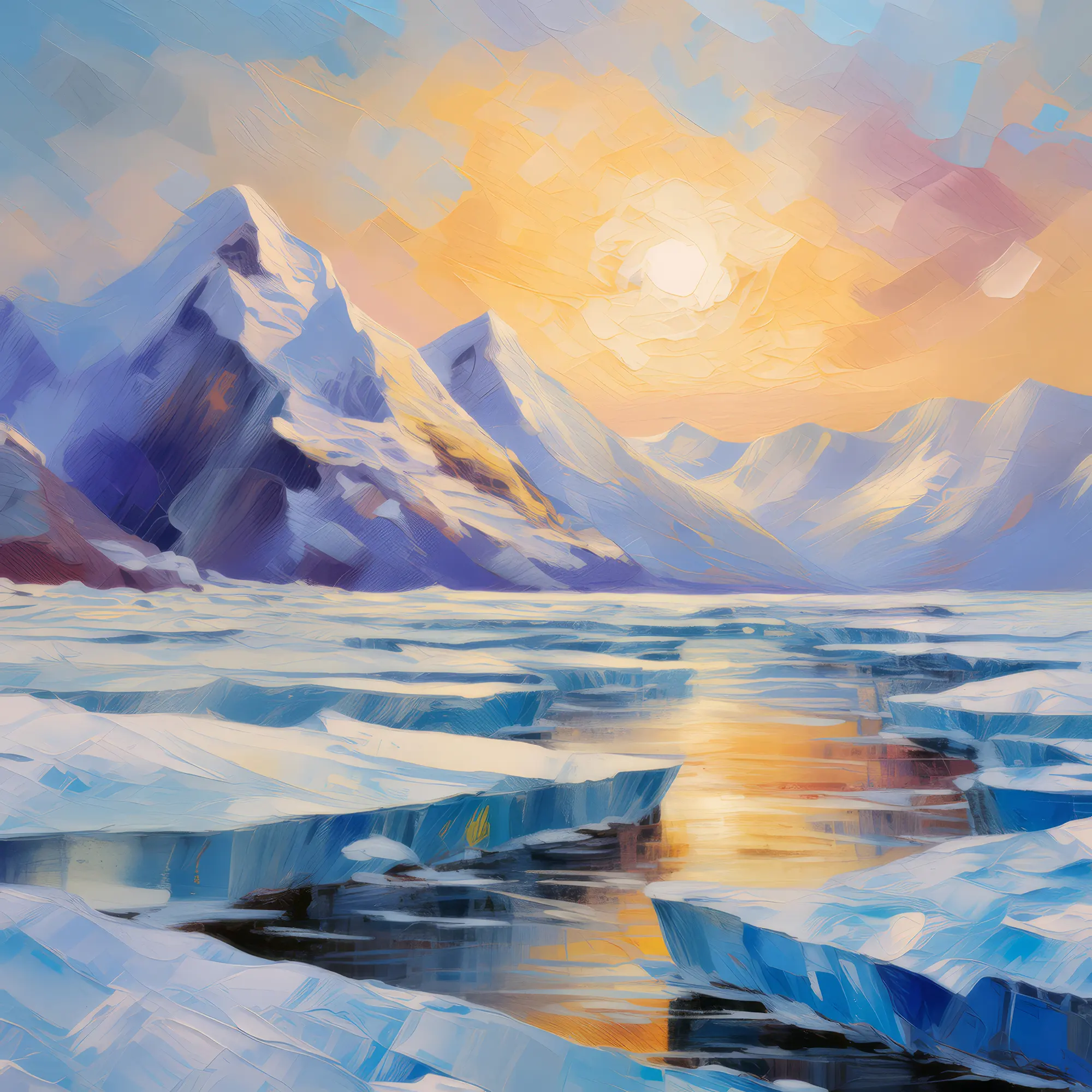 Painting: Arctic Ice Fields