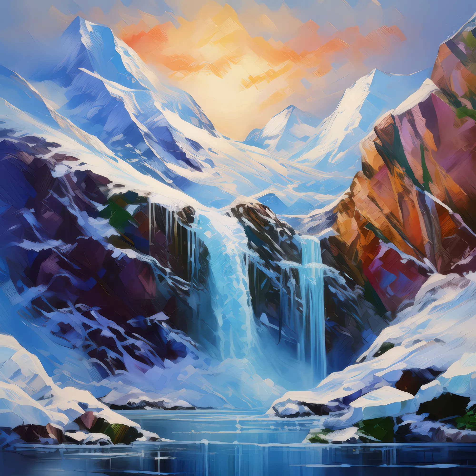 Painting: Arctic Icefall