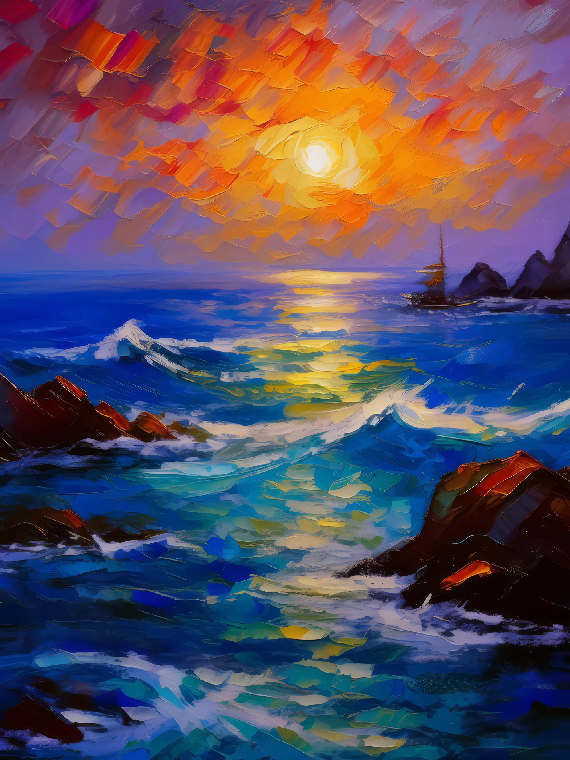 Painting: Arctic Midnight Glow