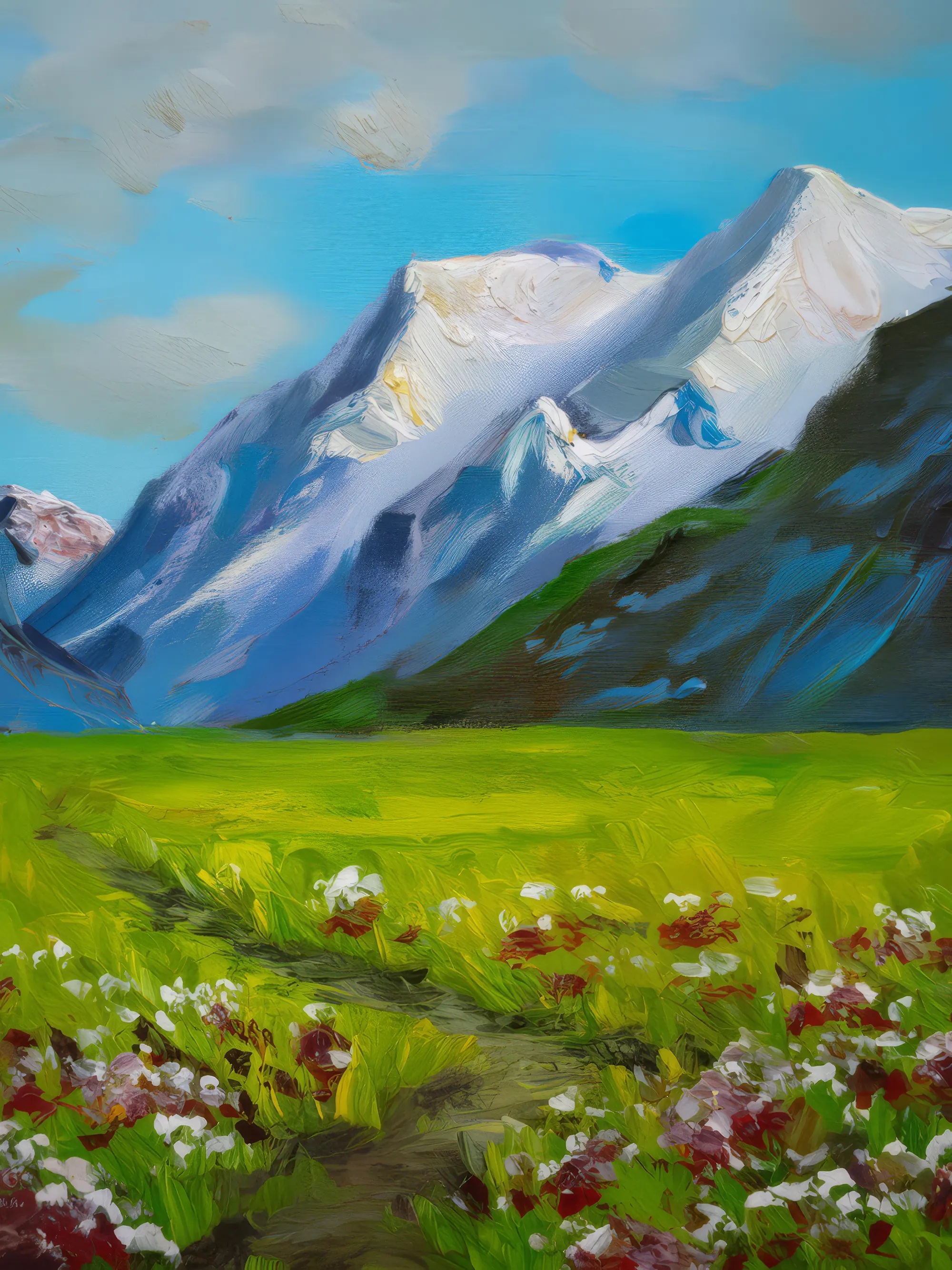 Painting: Arctic Mountain Meadow
