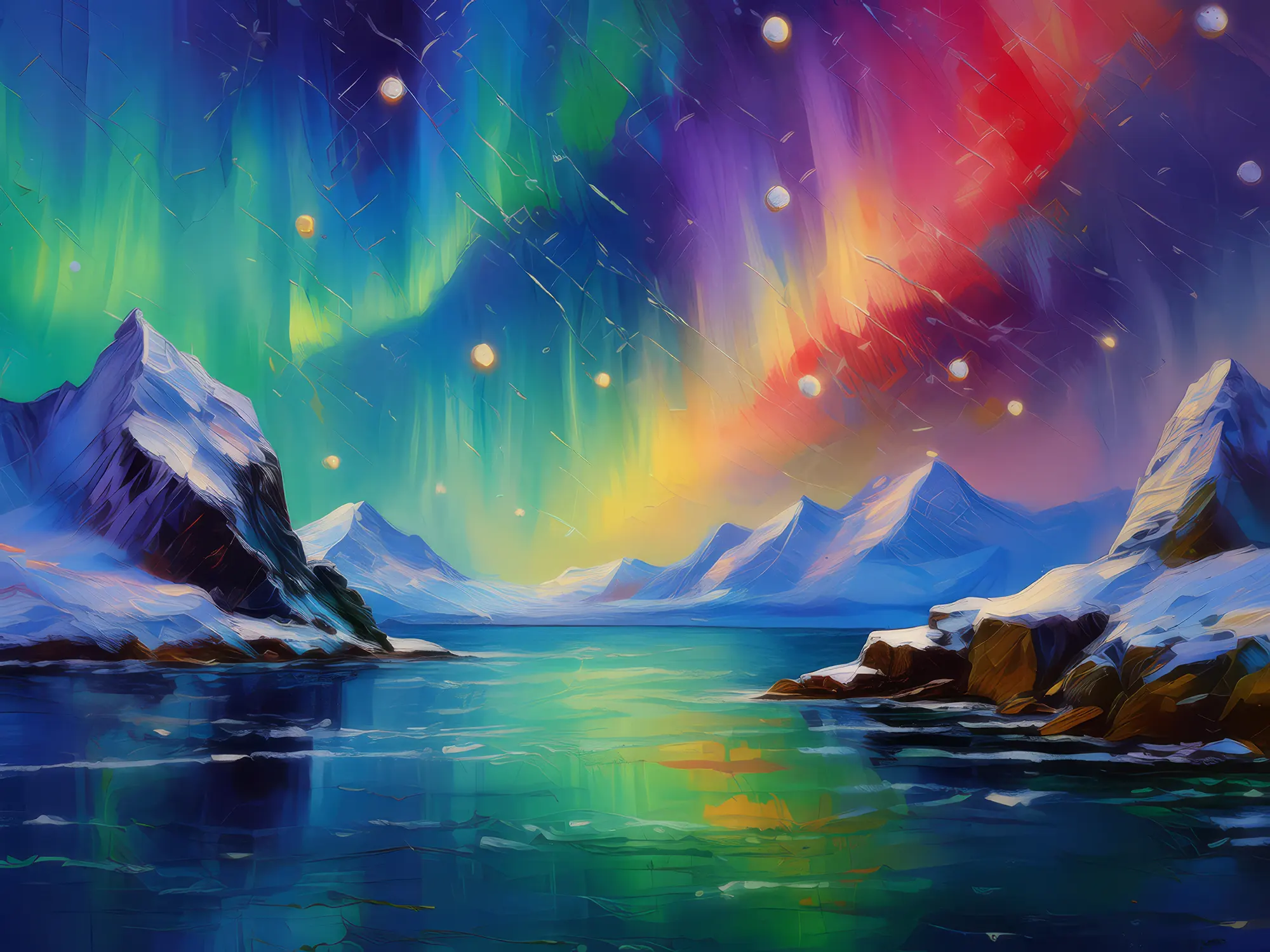 Painting: Arctic Ocean Aurora