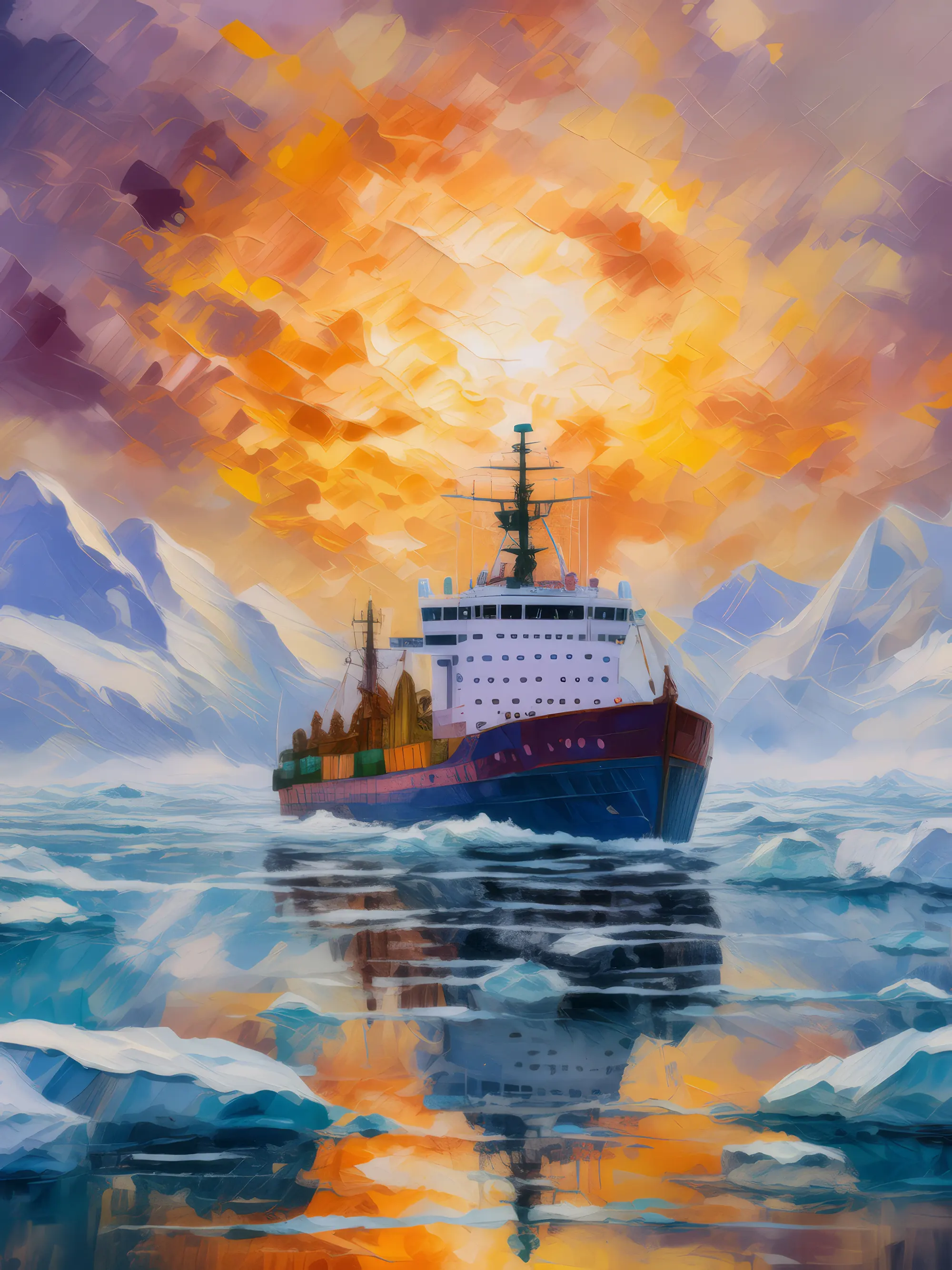 Painting: Arctic Research Ship