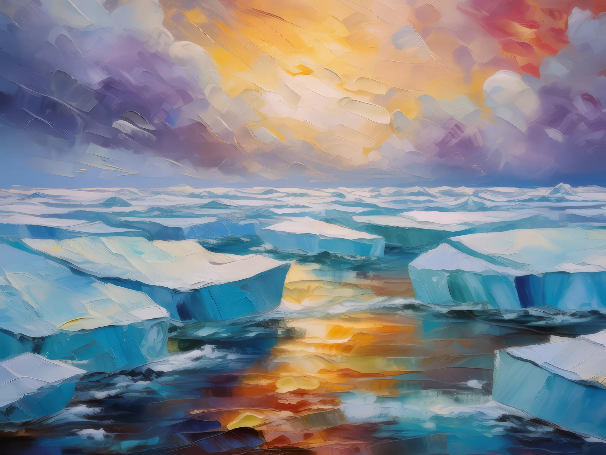 Painting: Arctic Sea Ice