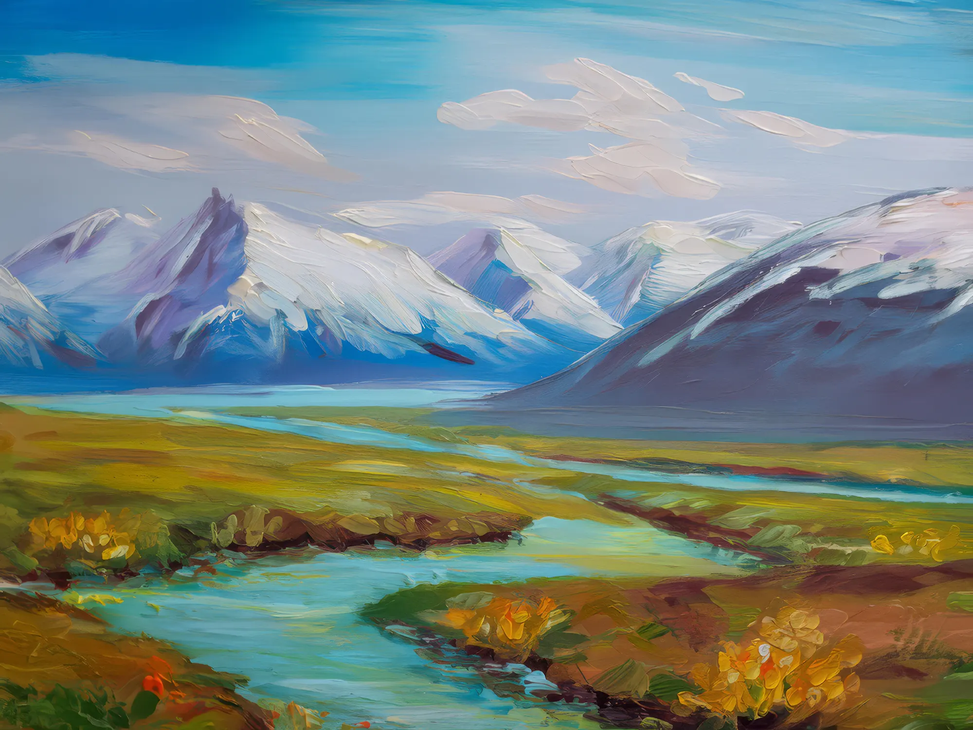 Painting: Arctic Tundra View