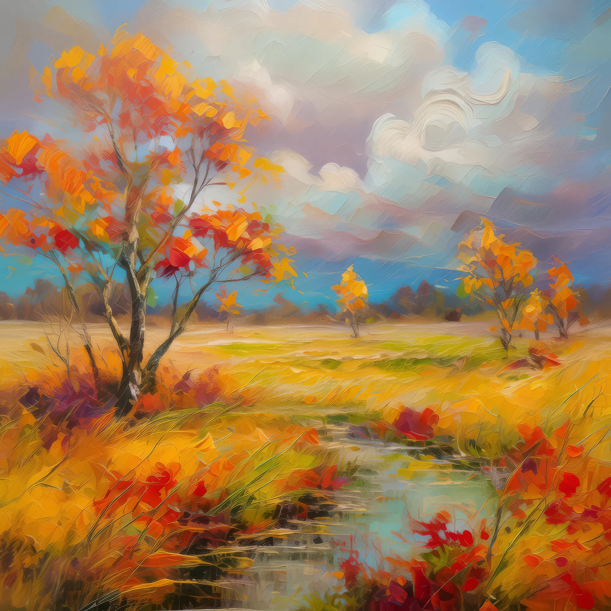 Painting: Autumn Colors on Moor