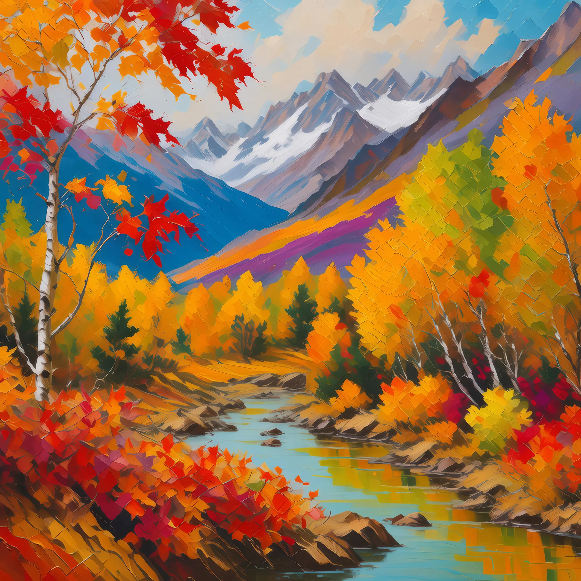 Painting: Autumn Tundra Colors