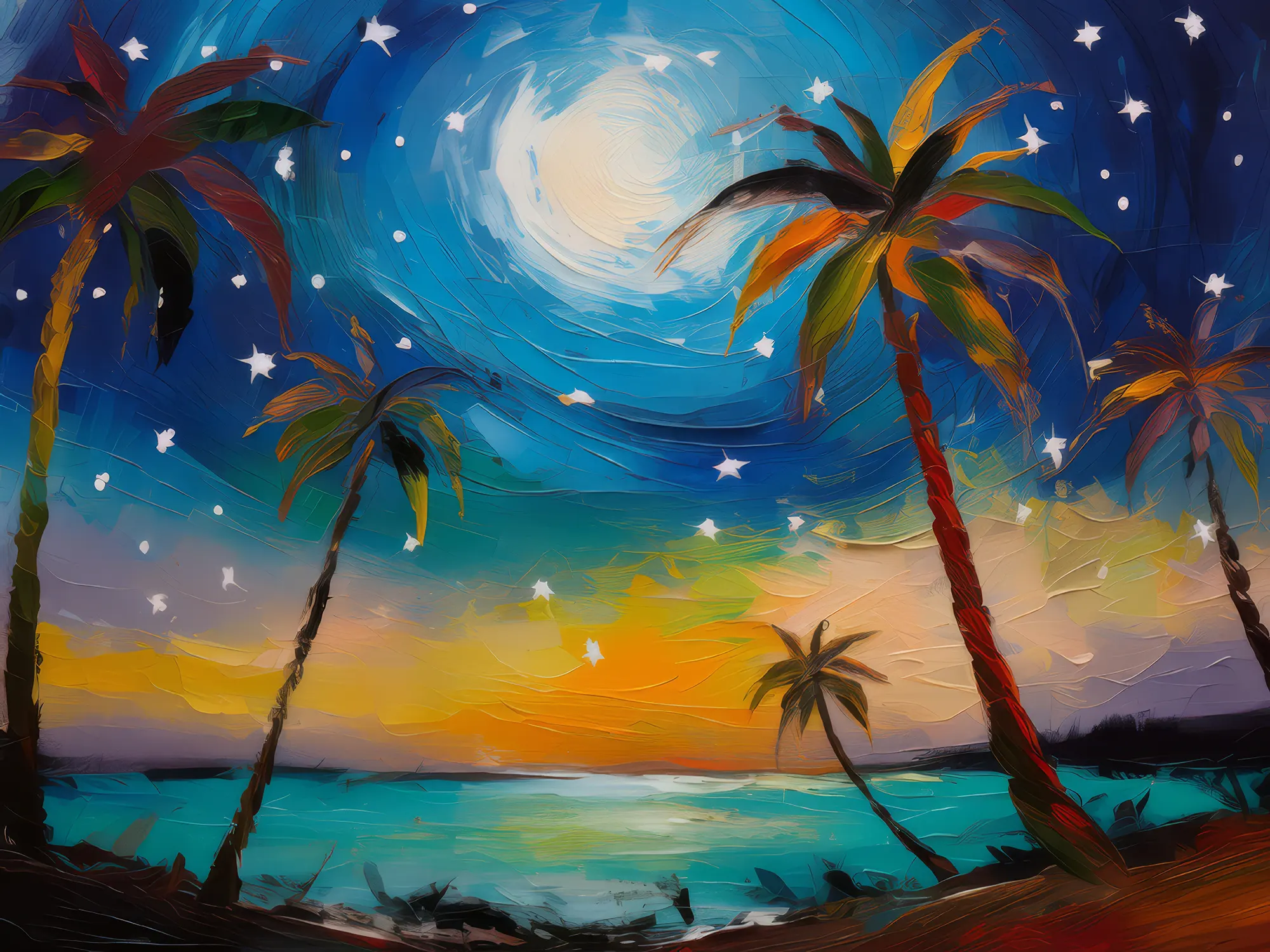 Painting: Balmy Tropical Night