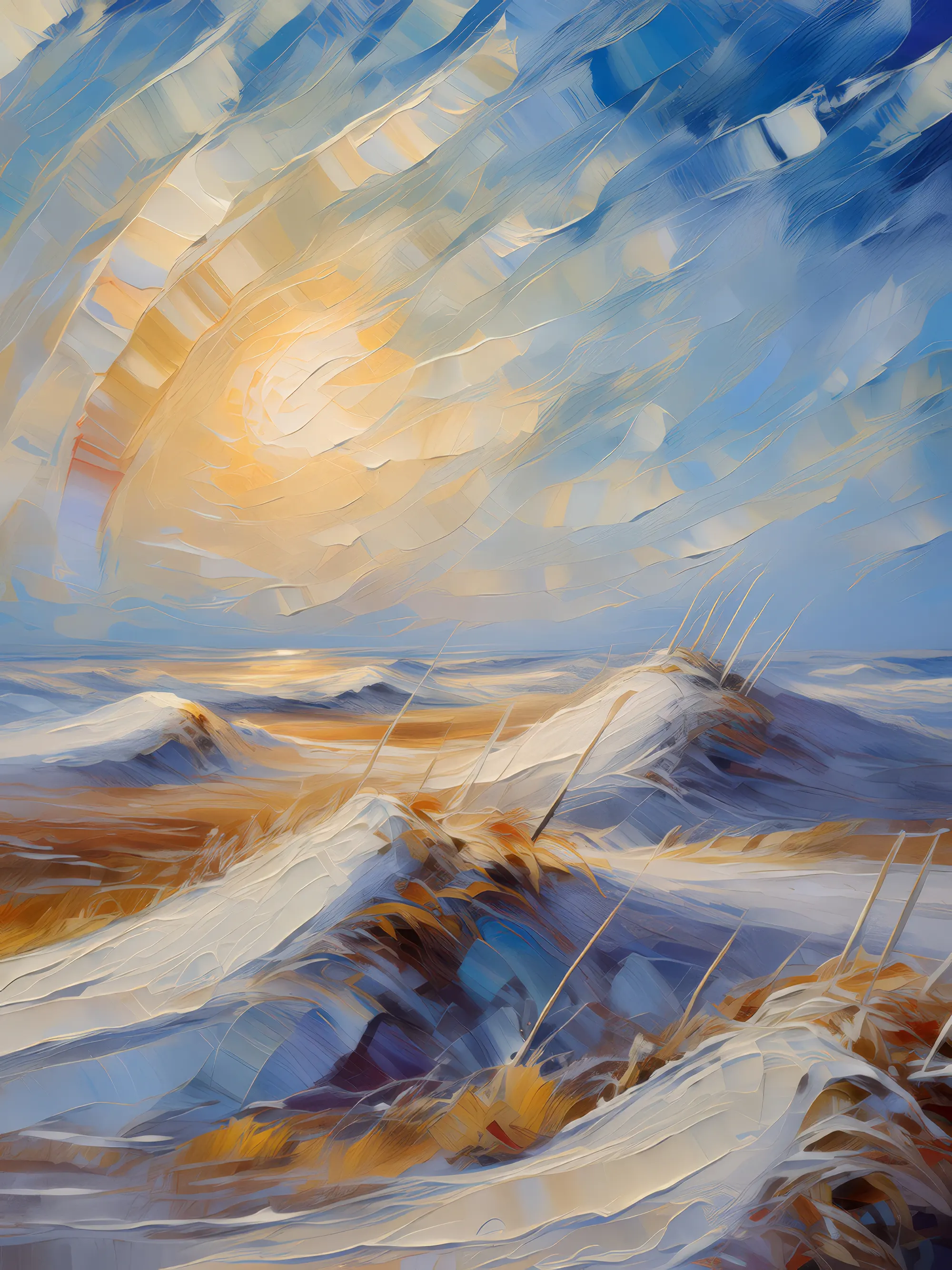 Painting: Barren Boreal Desert Winds