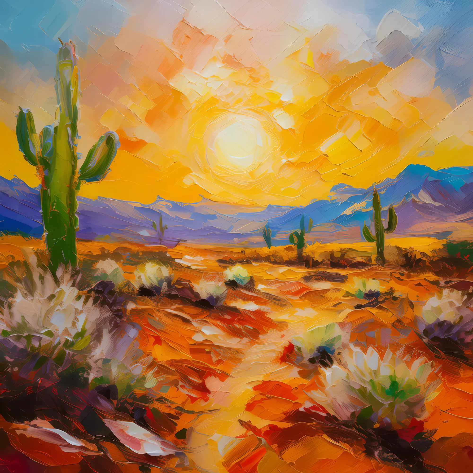 Painting: Blazing Desert Heat