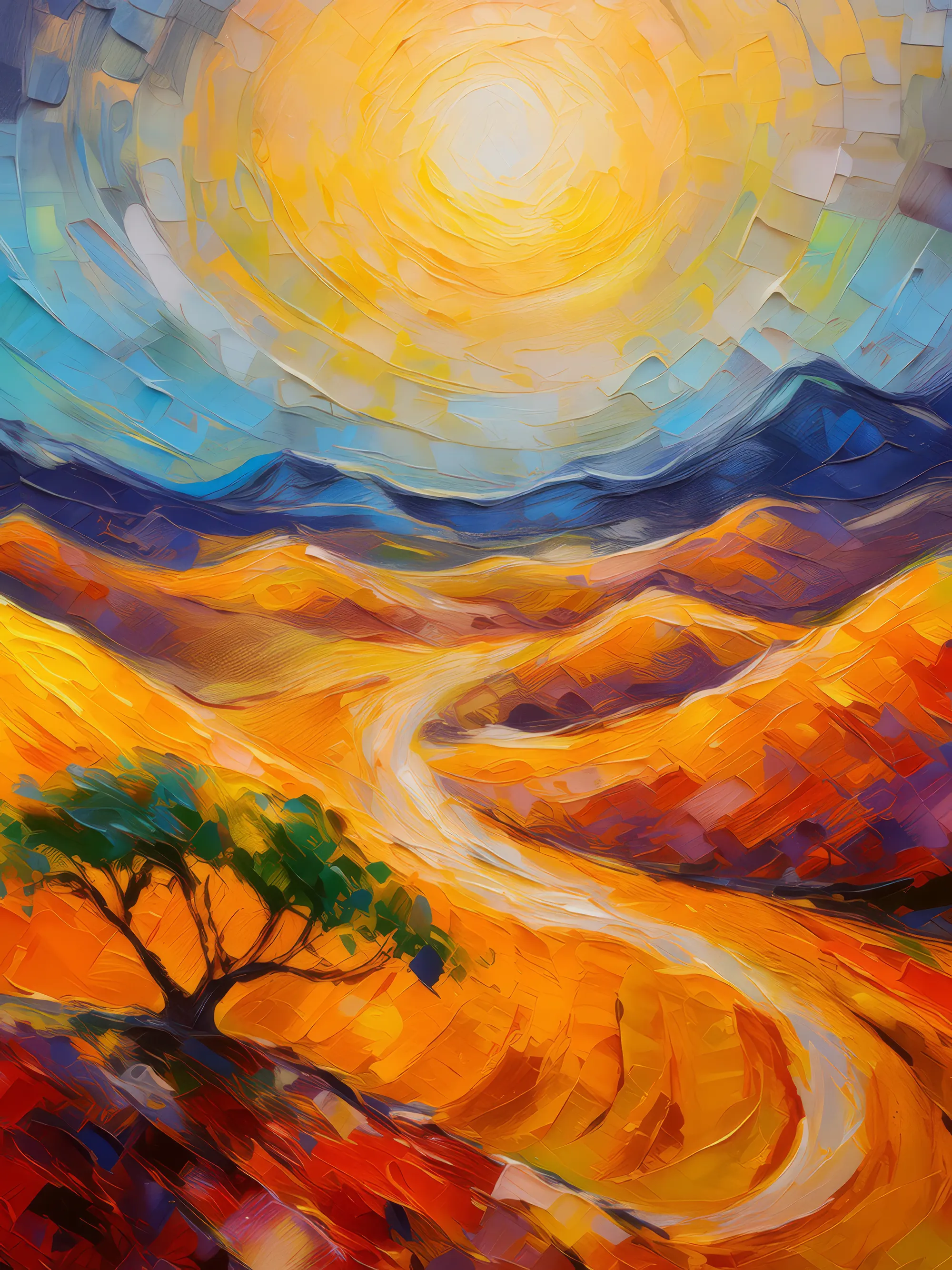 Painting: Blazing Desert Noon