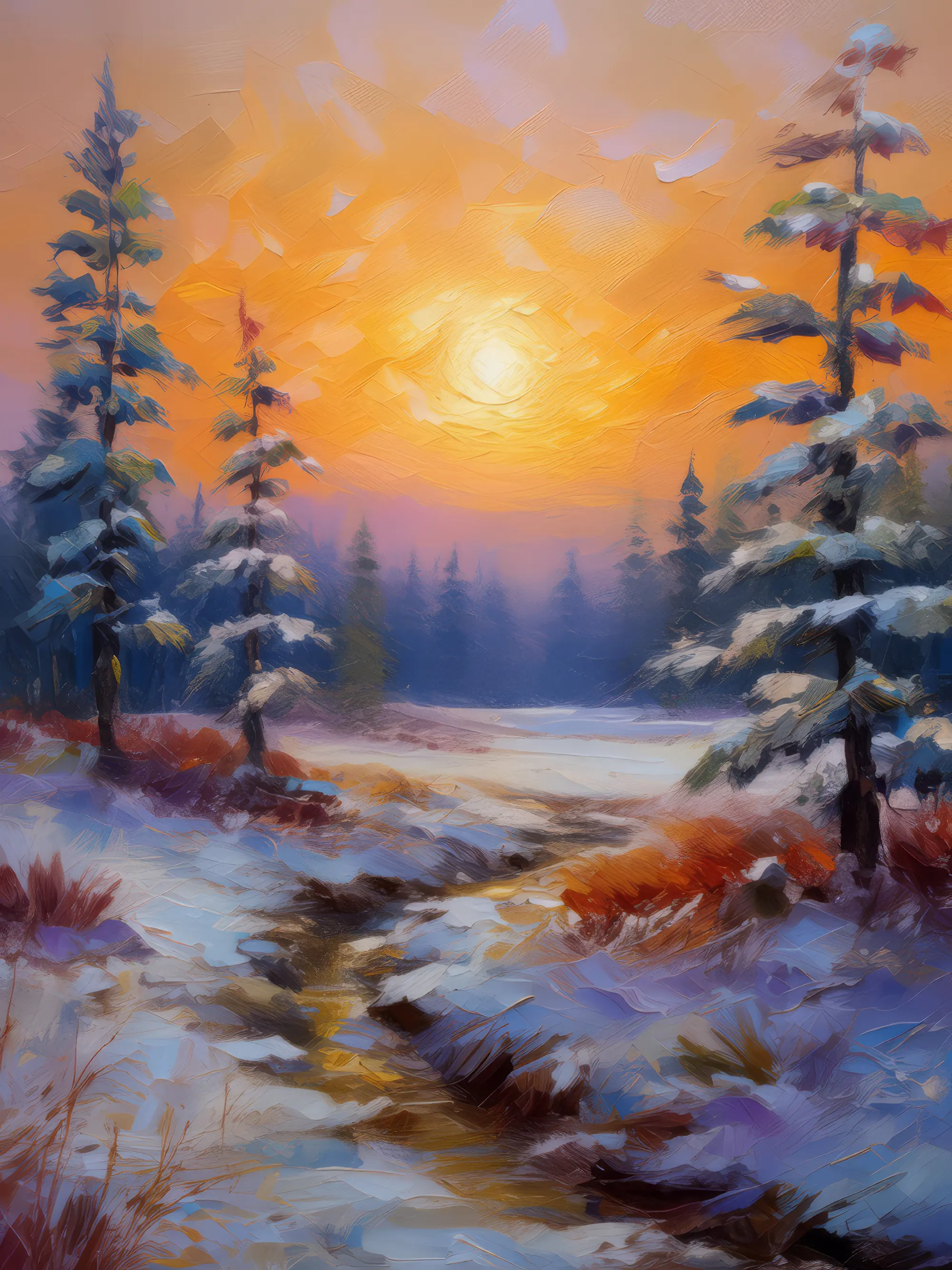Painting: Boreal Desert Dawn