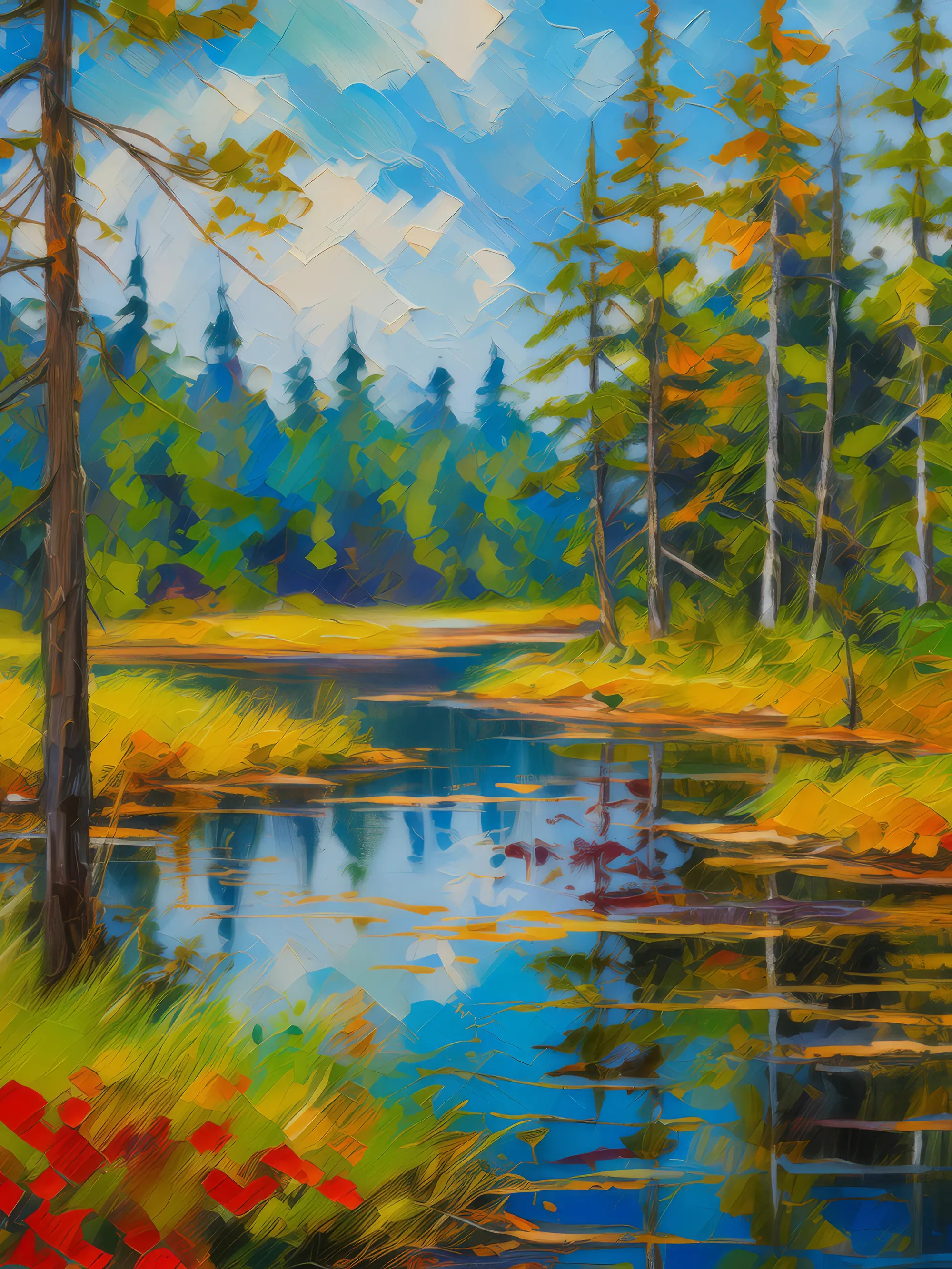 Painting: Boreal Forest Marshland