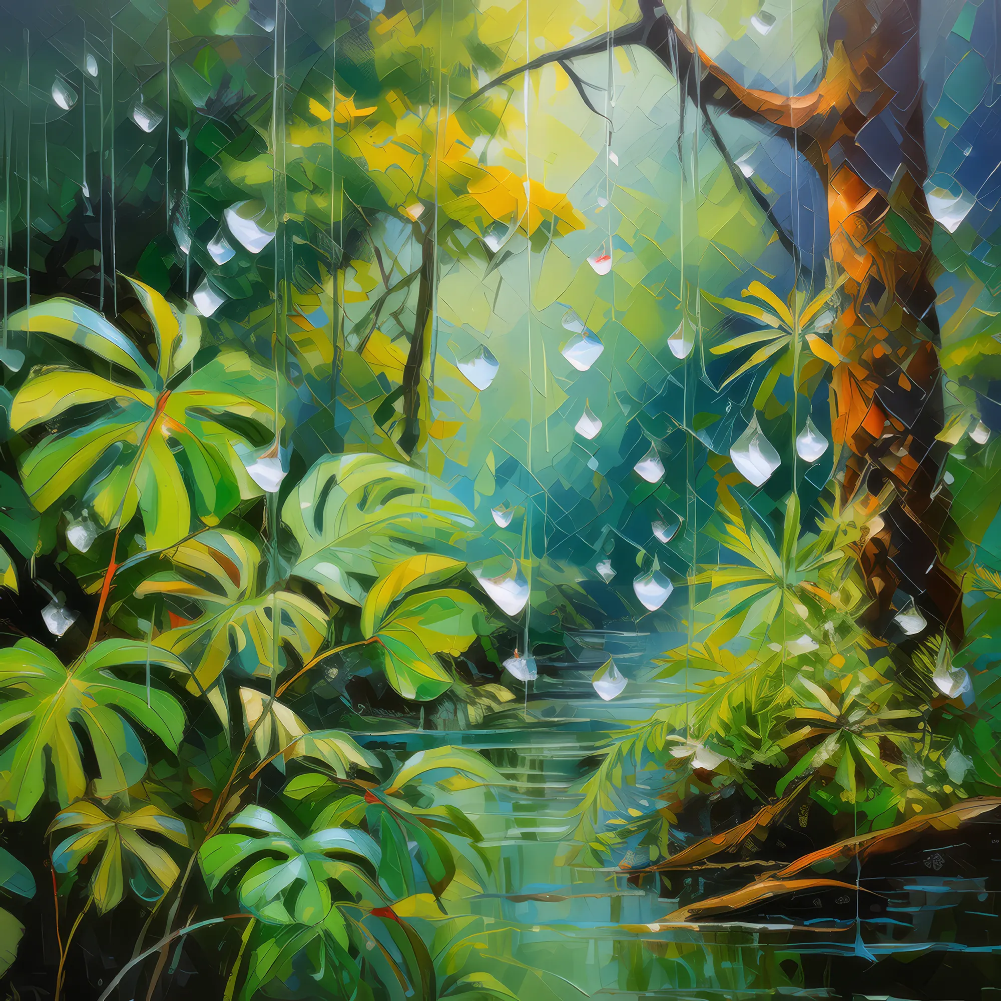 Painting: Boreal Jungle After Rain