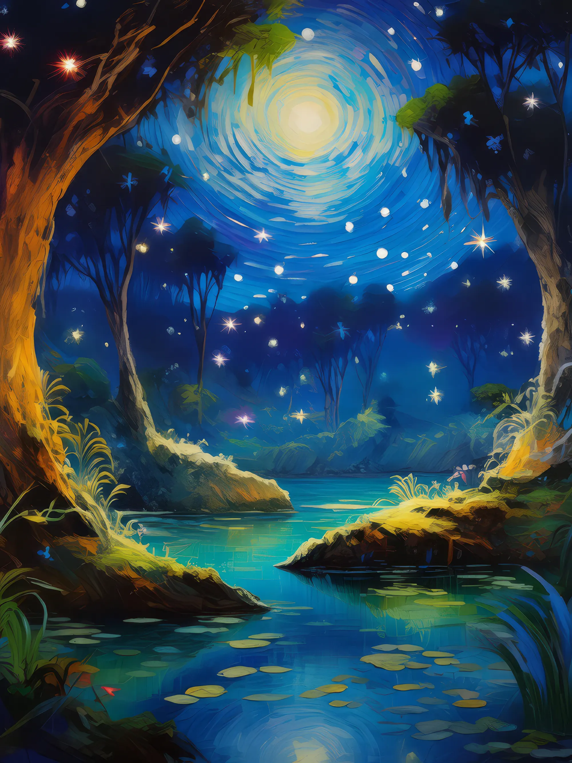 Painting: Celestial Star Grotto