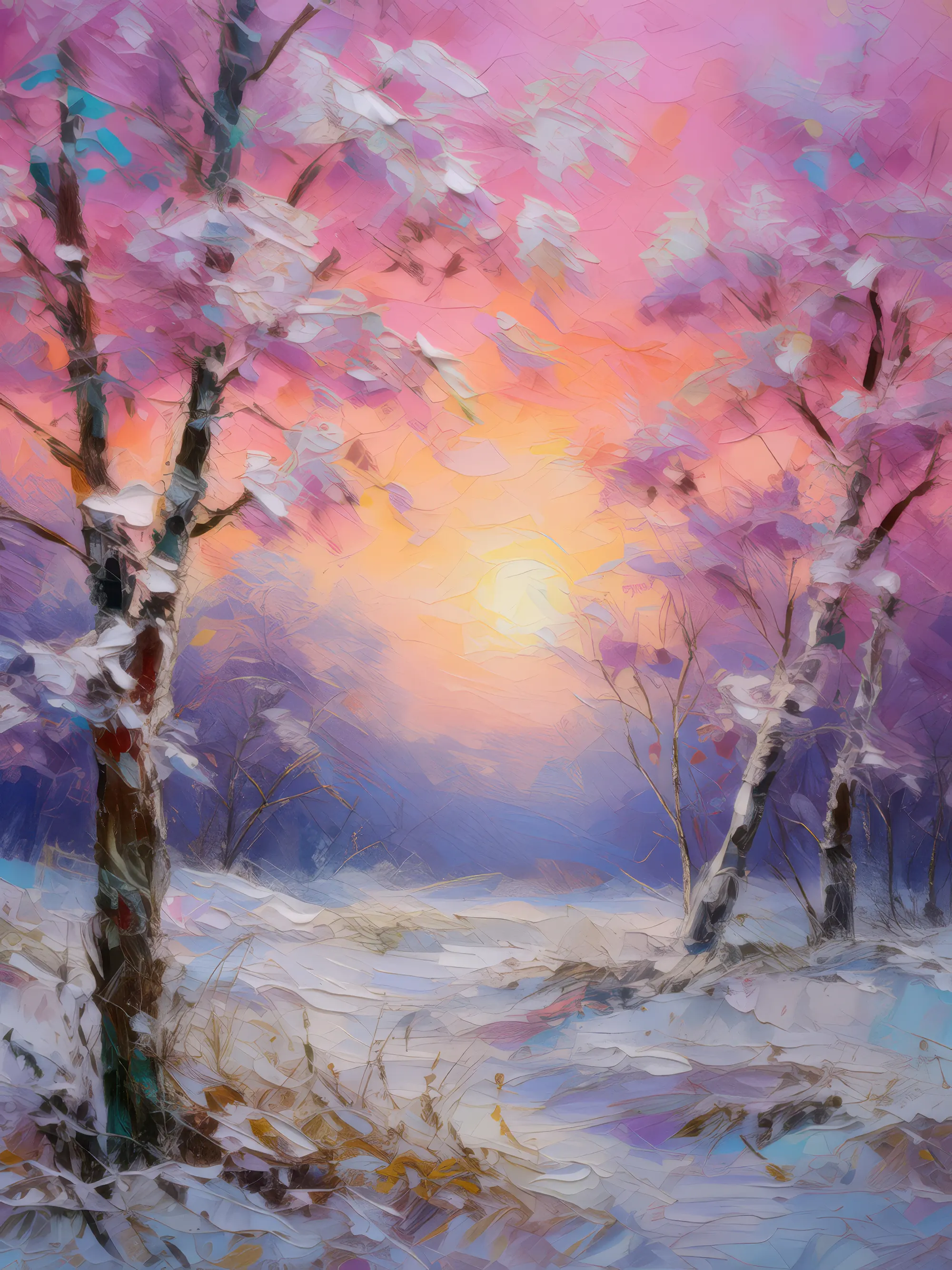 Painting: Chilly Winter Morning