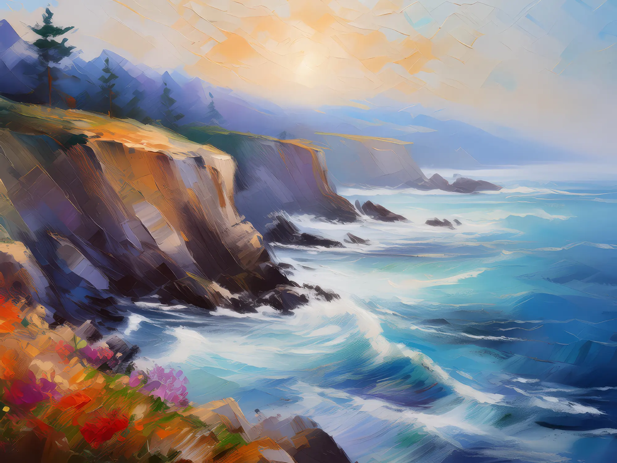 Painting: Coastal Fog Morning
