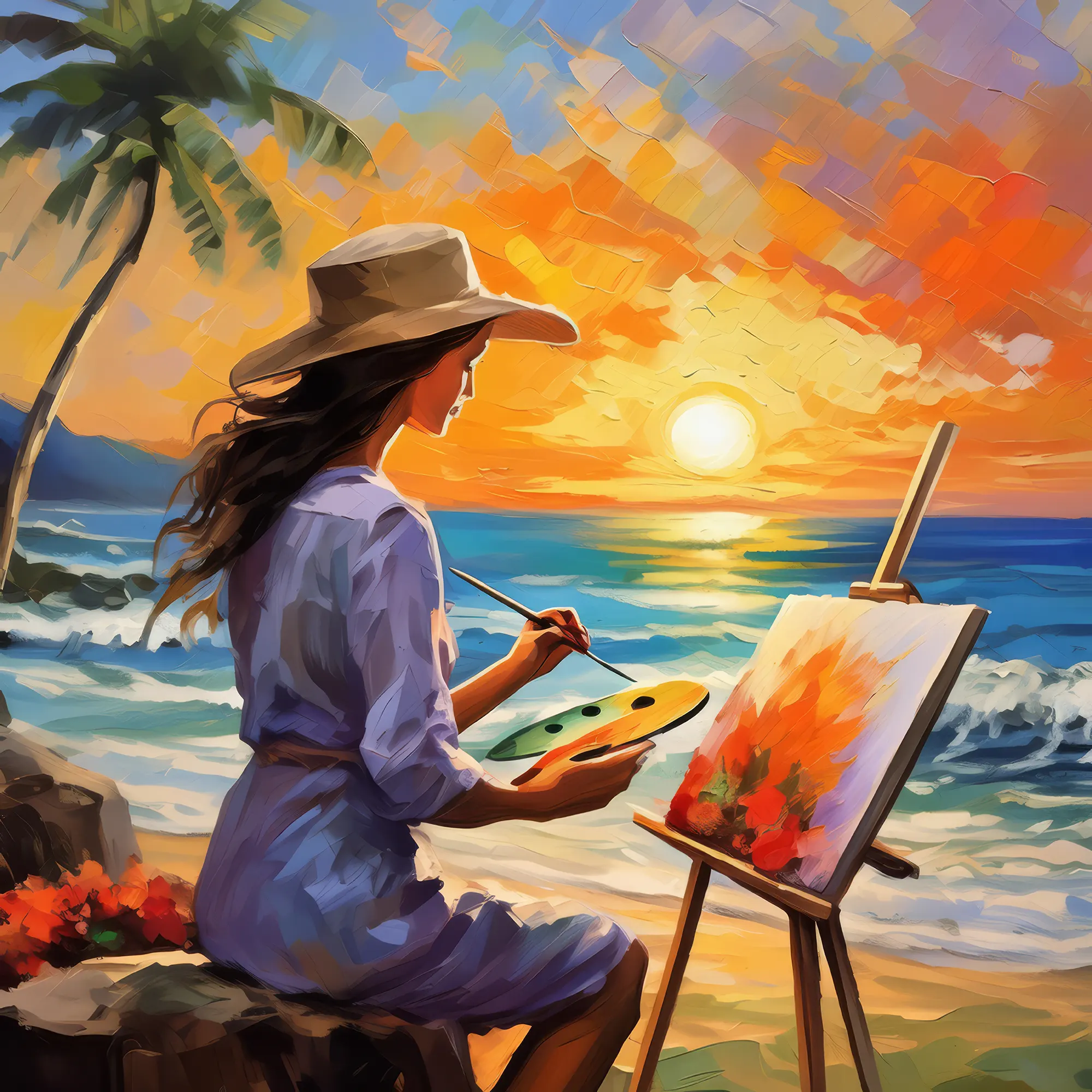 Painting: Coastal Sunset Painting