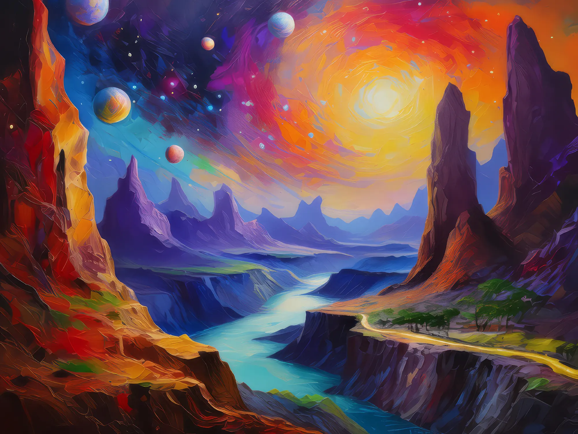 Painting: Cosmic Rift Chasm