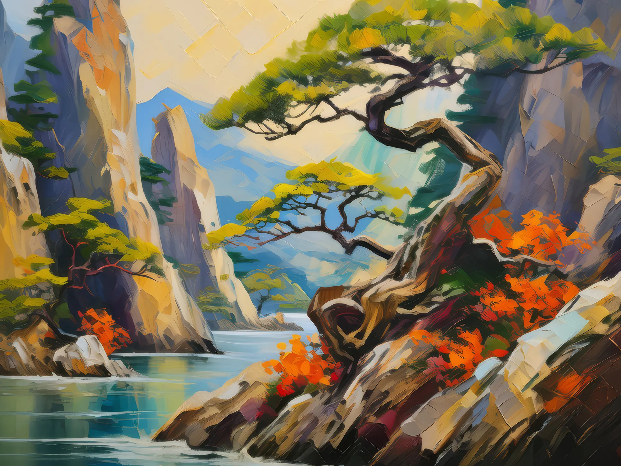 Painting: Crag Bonsai Oasis