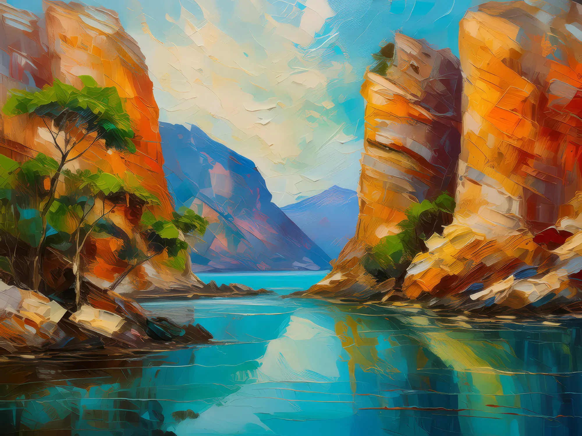 Painting: Crag Oasis Mirage