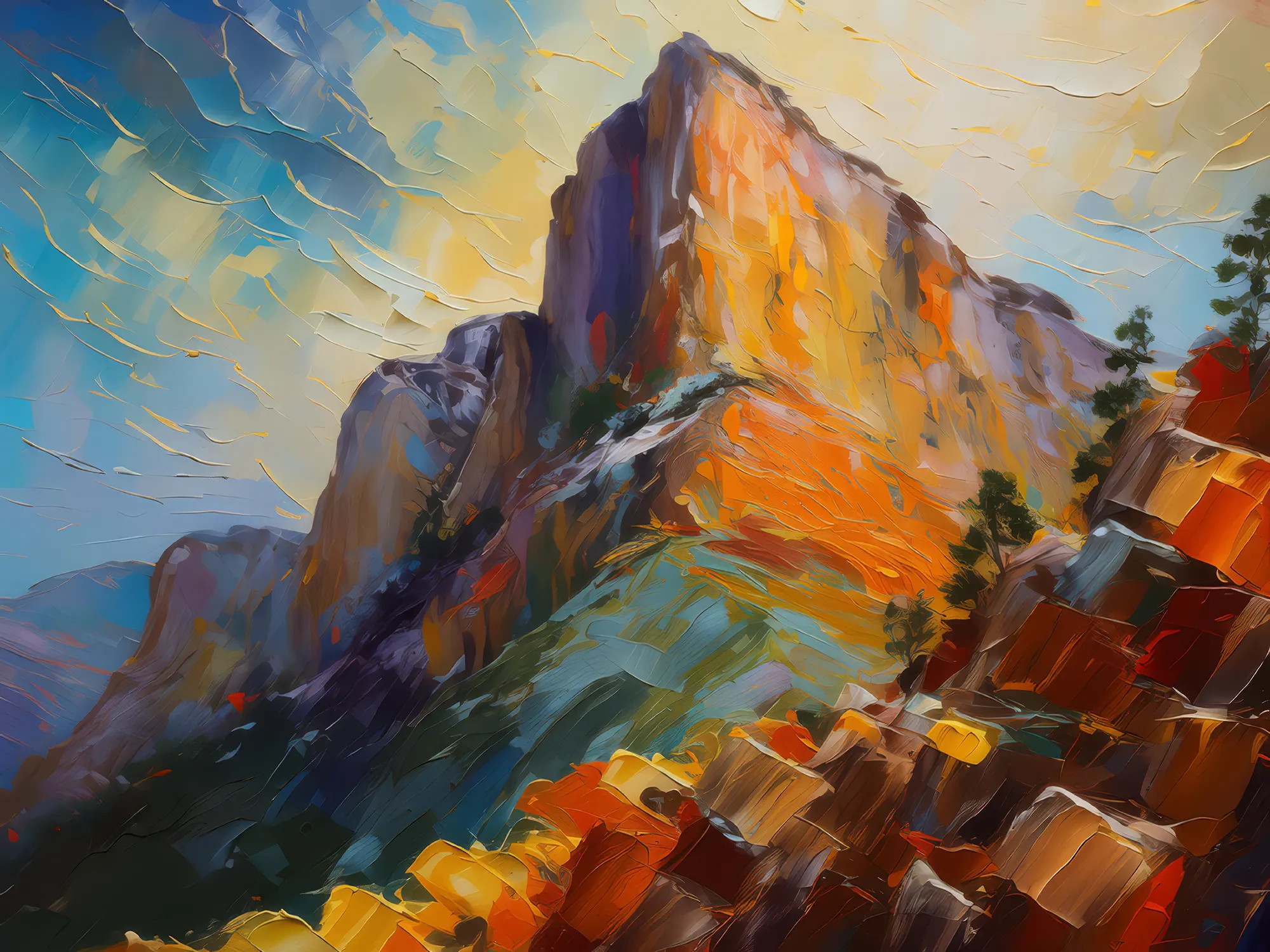 Painting: Crag Shadow Symphony