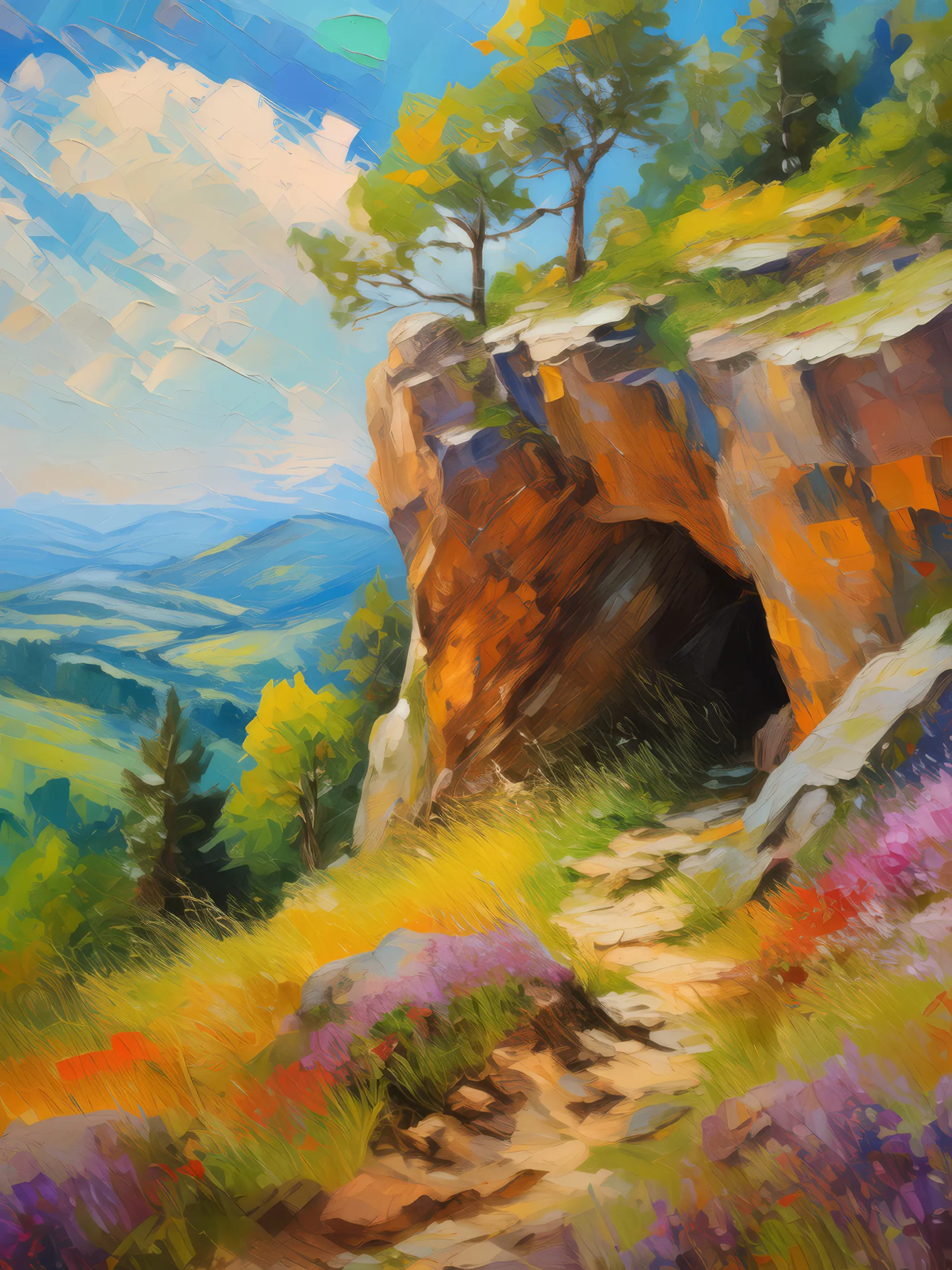 Painting: Crag Shelter Cave