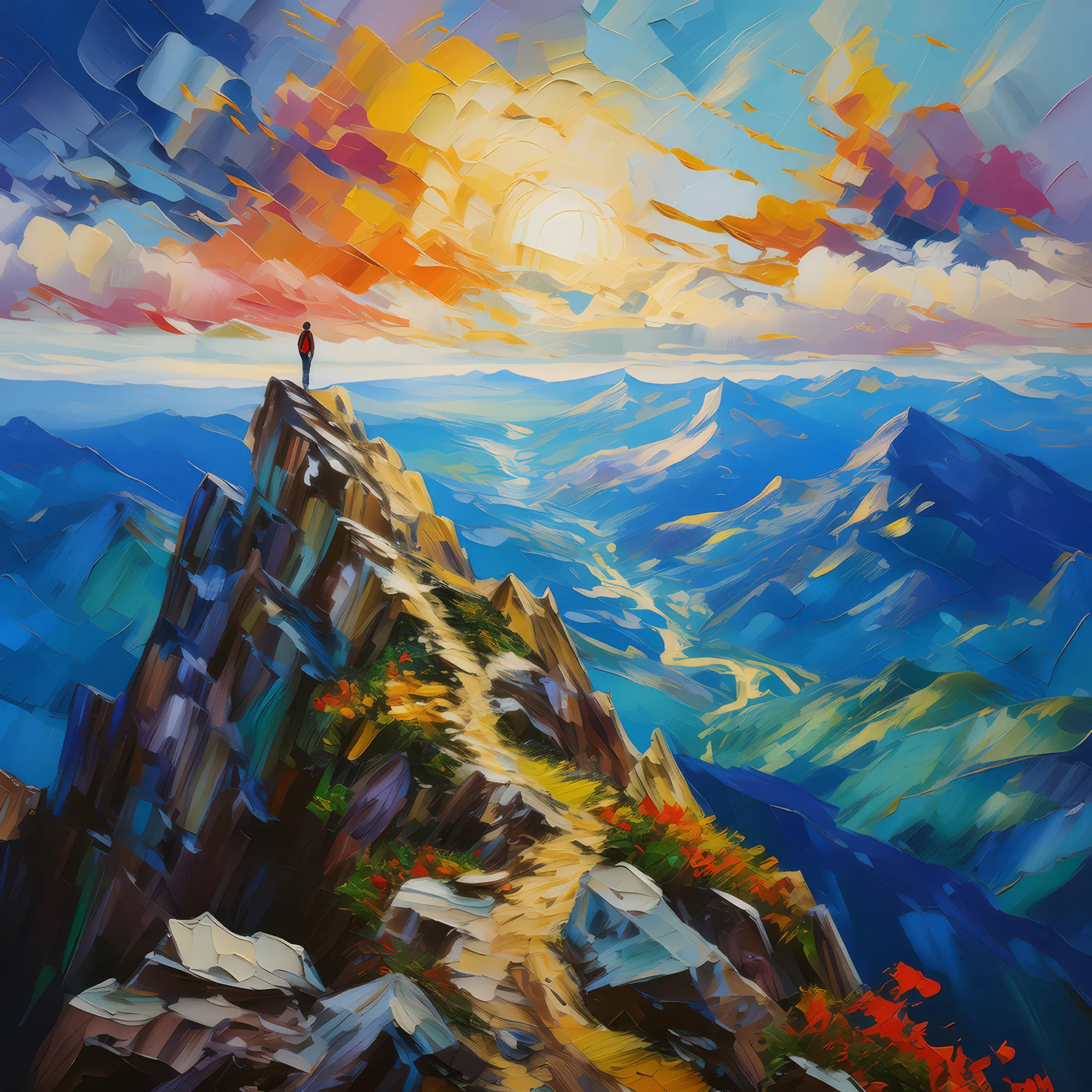 Painting: Crag Summit Serenity