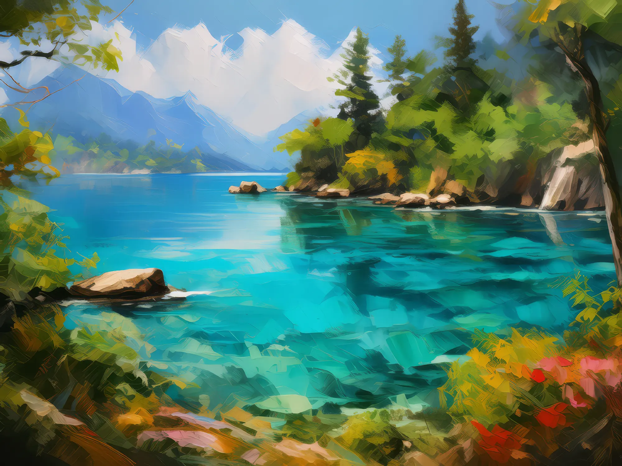 Painting: Crystal Blue Lagoon