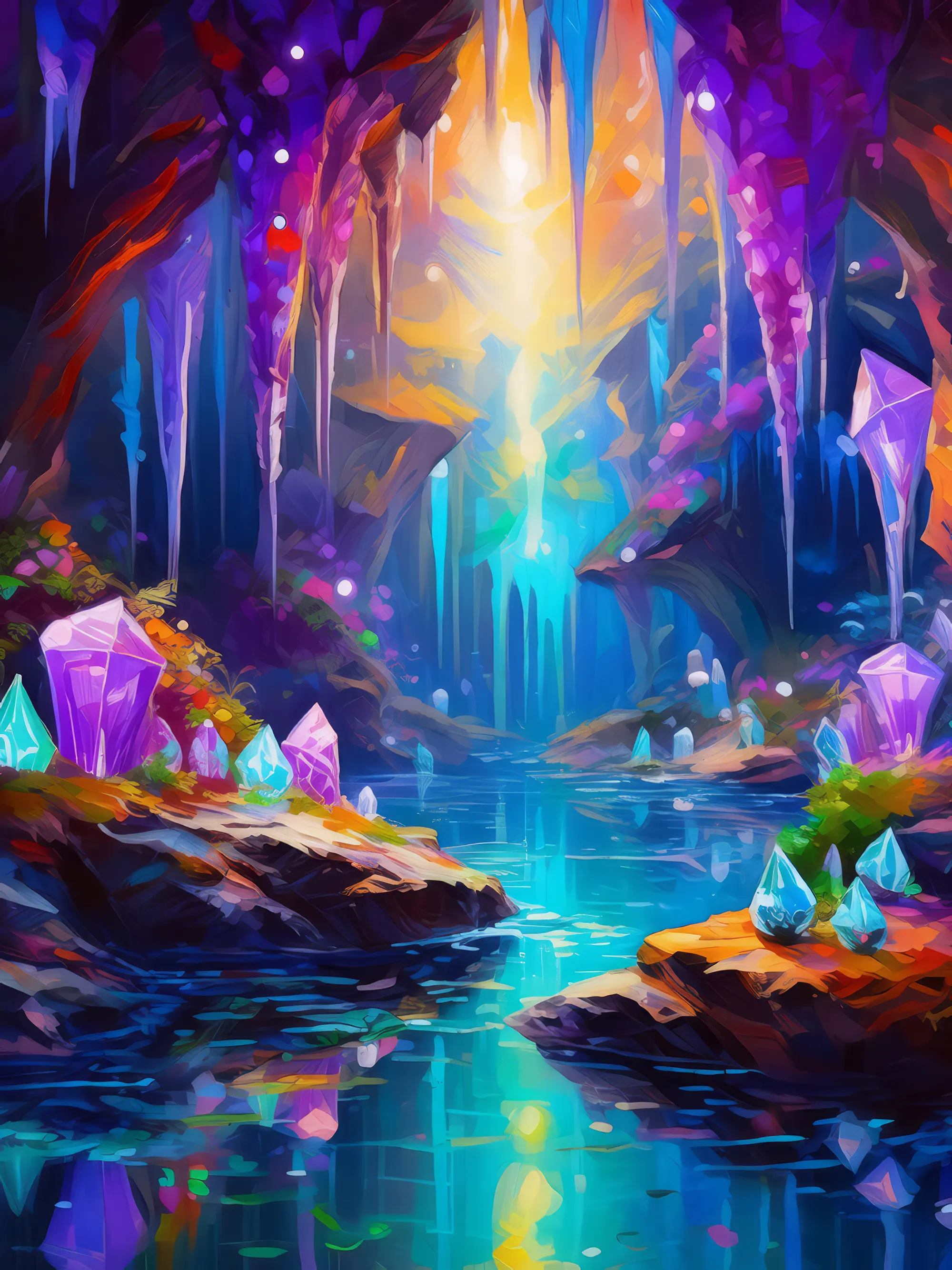 Painting: Crystal Cavern Grotto