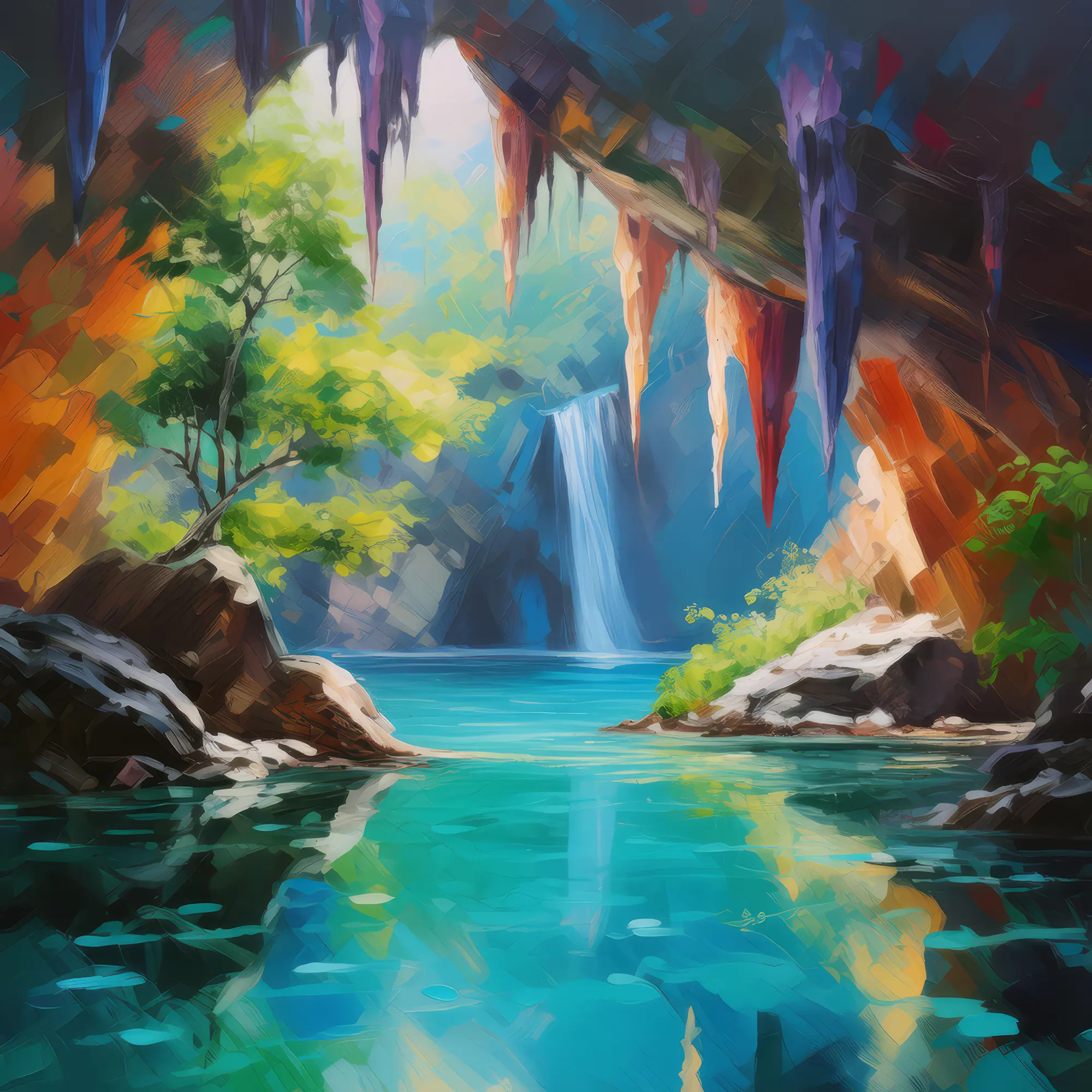 Painting: Crystal Clear Grotto