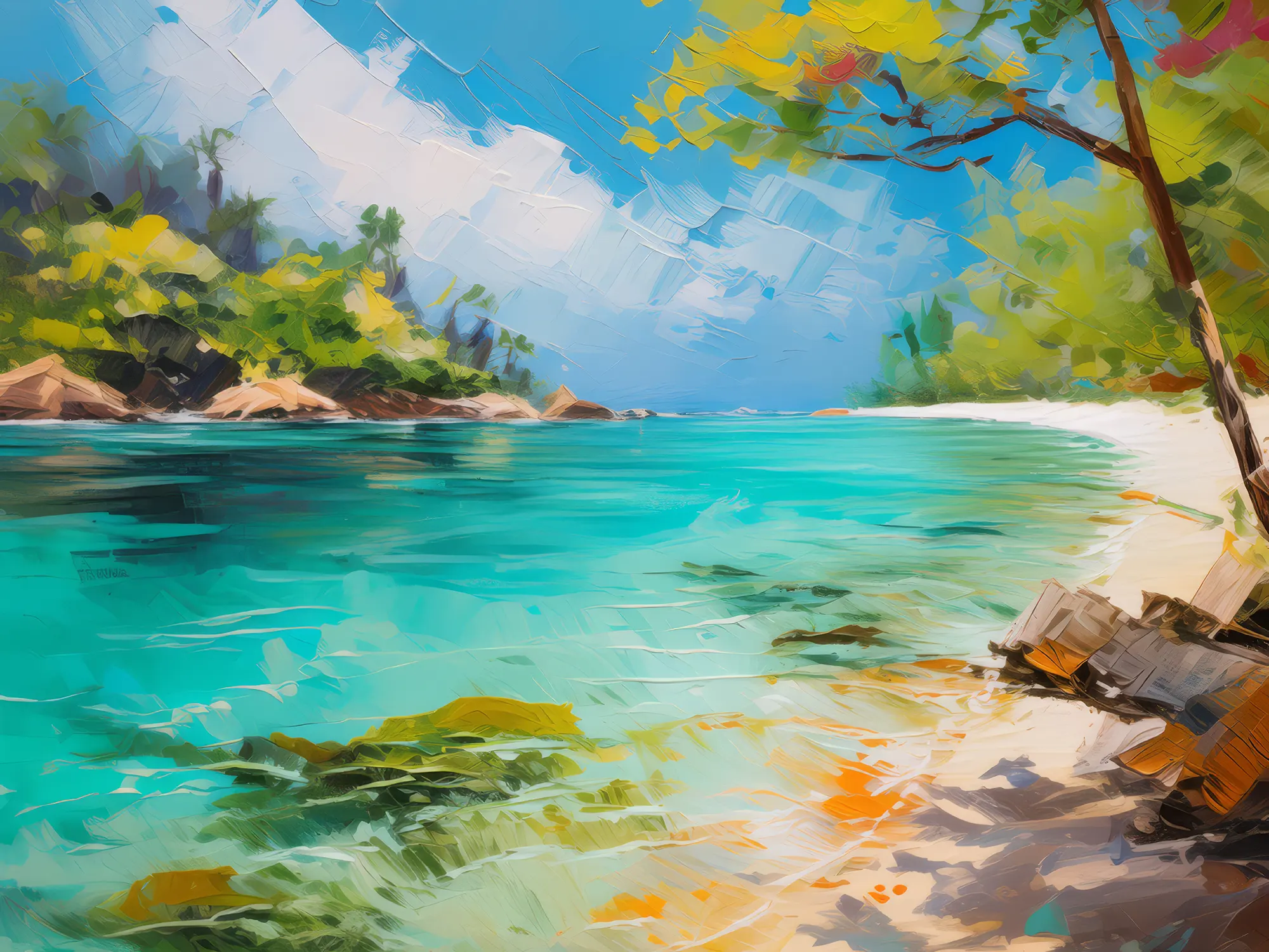 Painting: Crystal Clear Lagoon