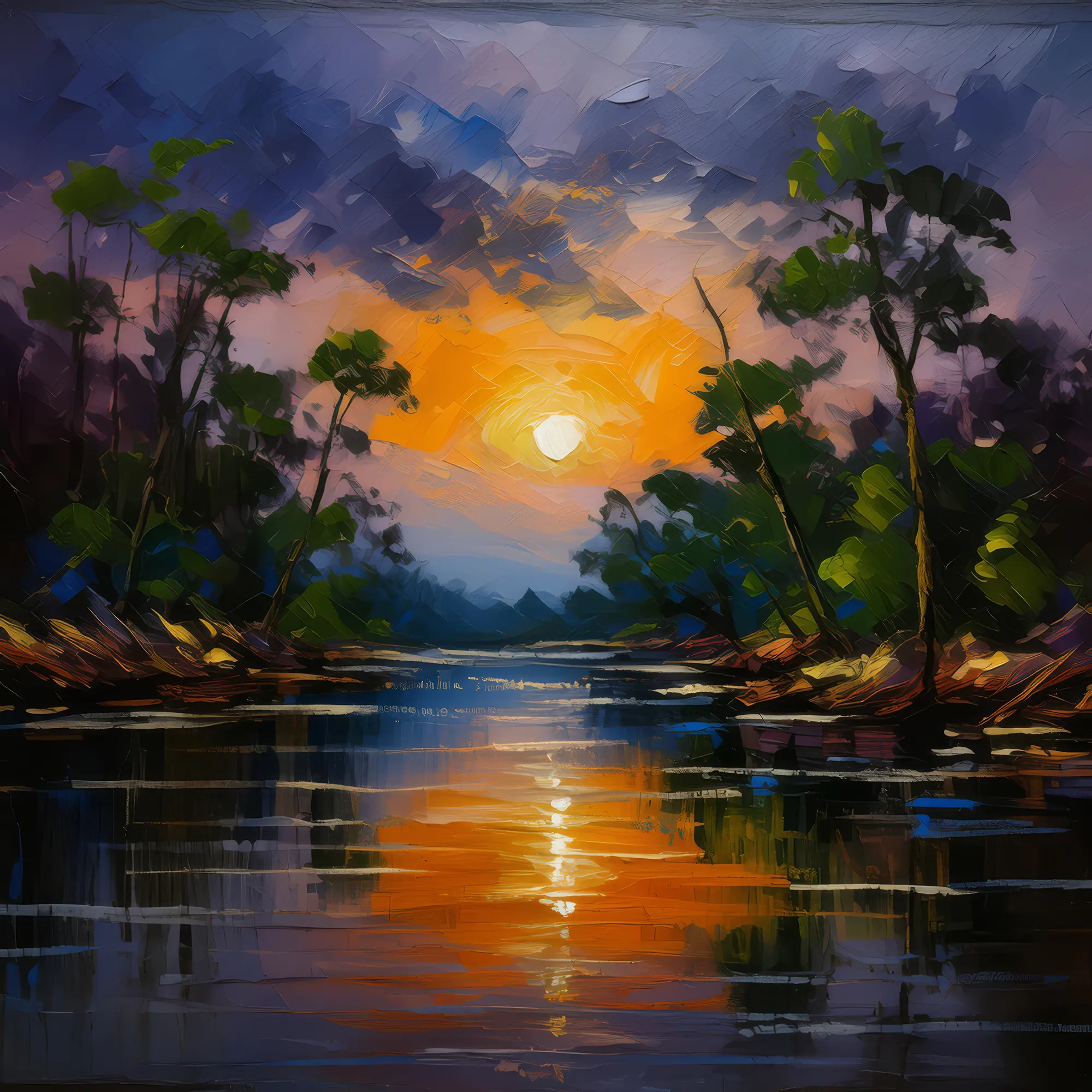 Painting: Delta at Dusk