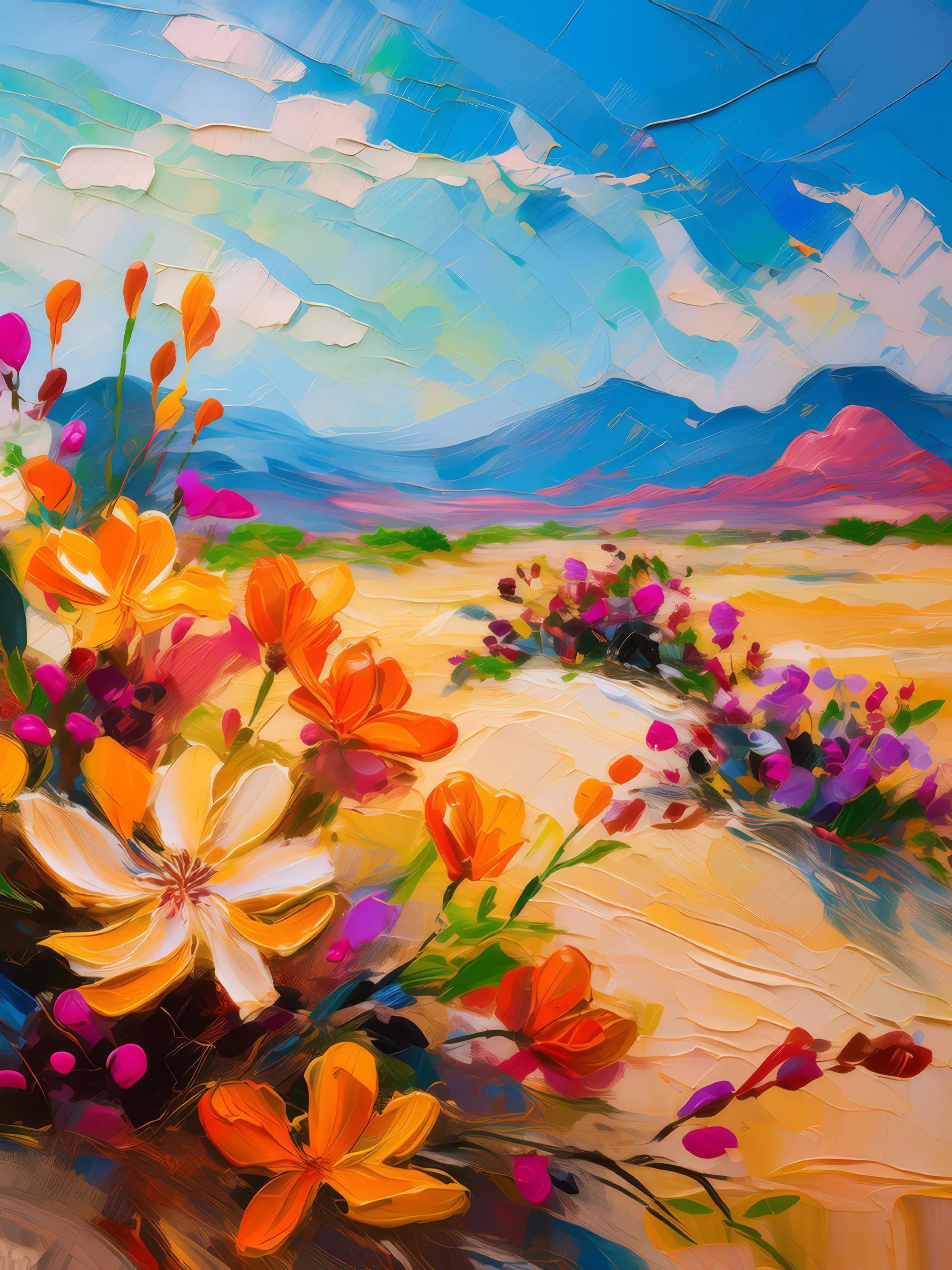 Painting: Desert Blooming Season