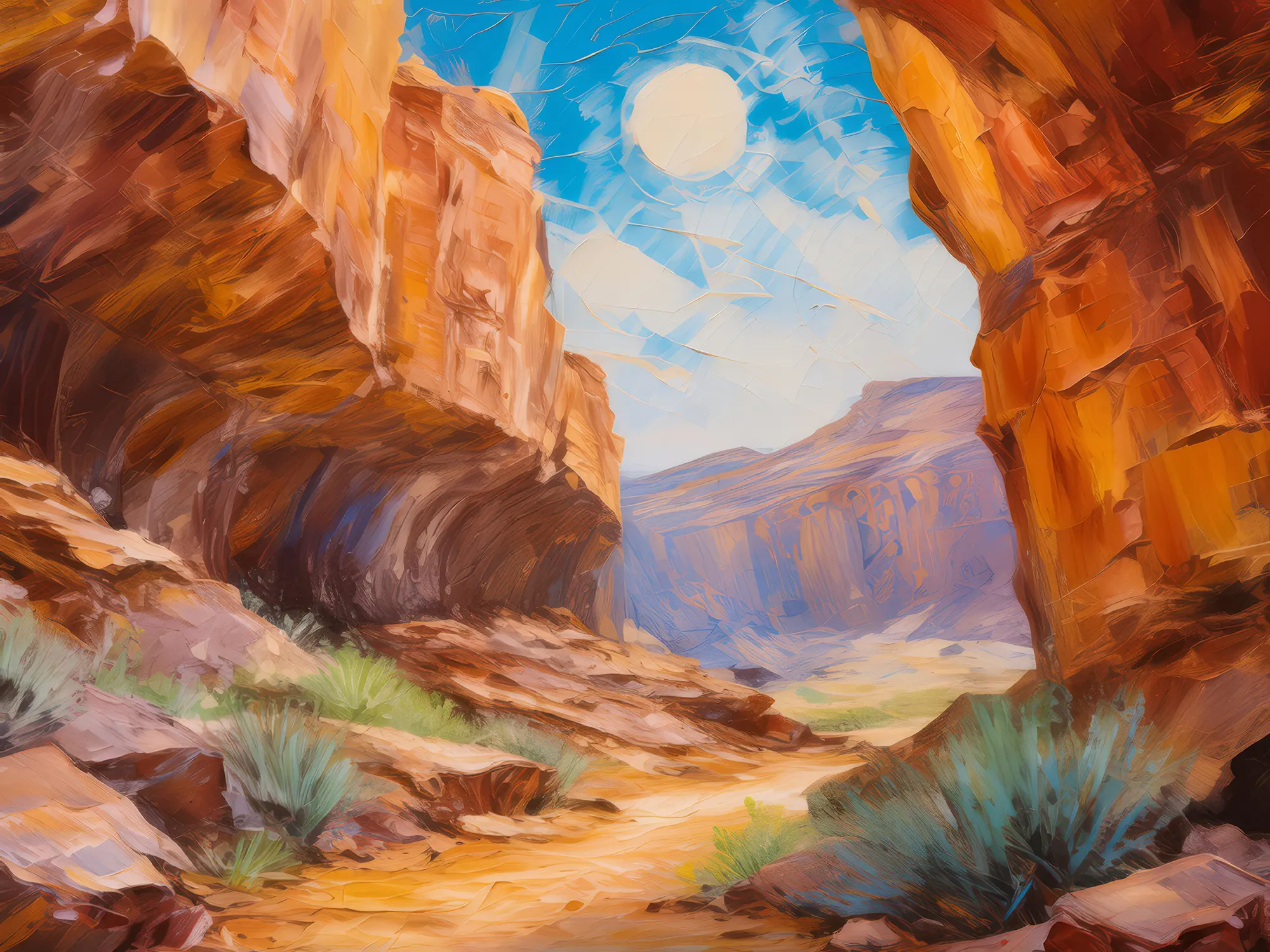 Painting: Desert Cave Grotto